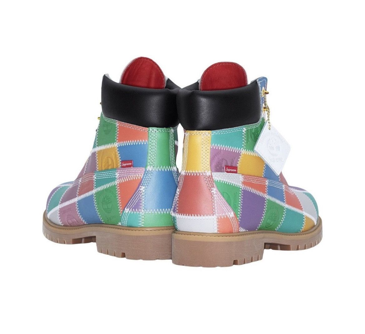 Supreme × Timberland Supreme Patchwork Timberland Boots Size US 9.5 / EU 42-43 - 4 Thumbnail