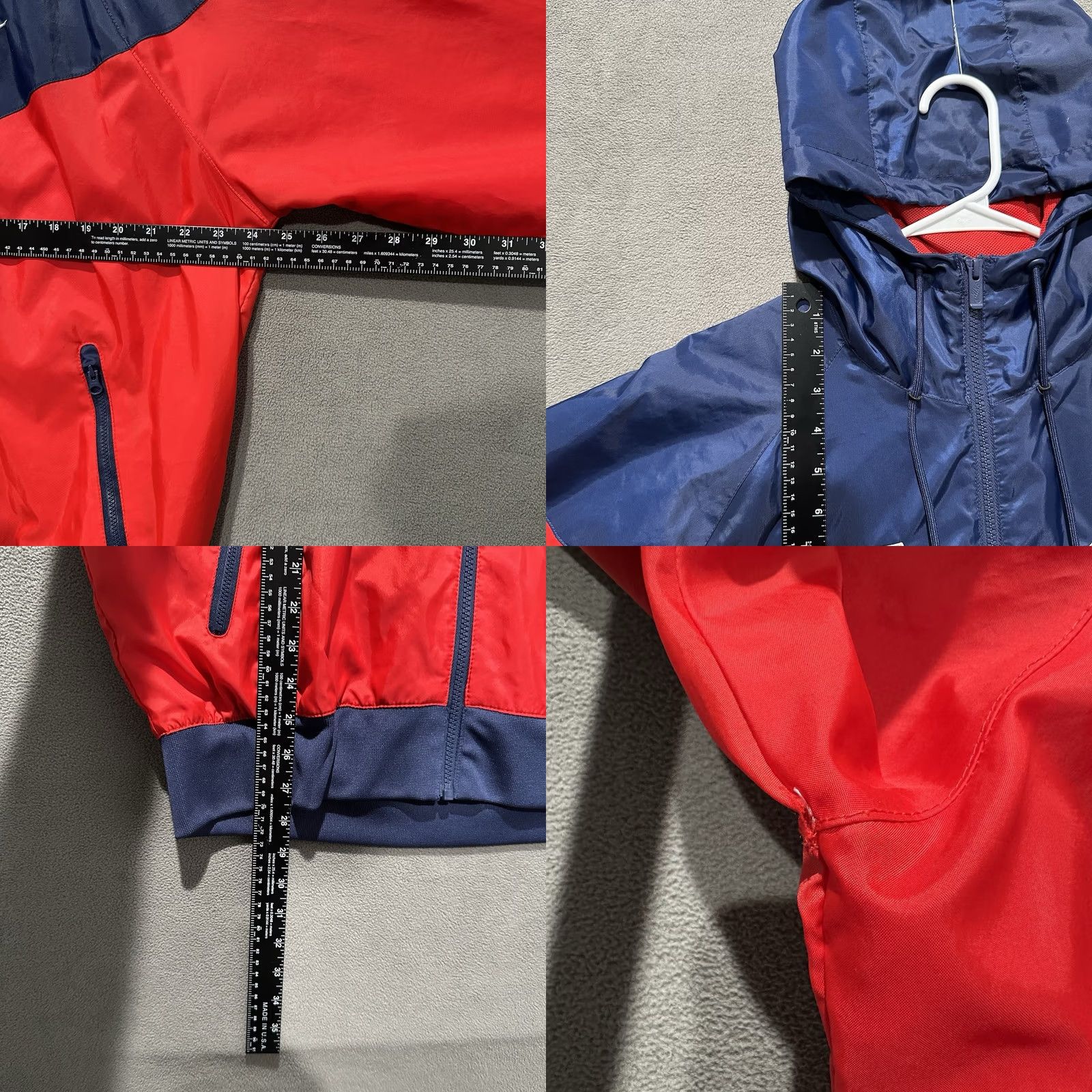 Nike Nike Windrunner Jacket Mens M Red Hooded Full Zip Colorblock Windbreaker Size US M / EU 48-50 / 2 - 9 Thumbnail