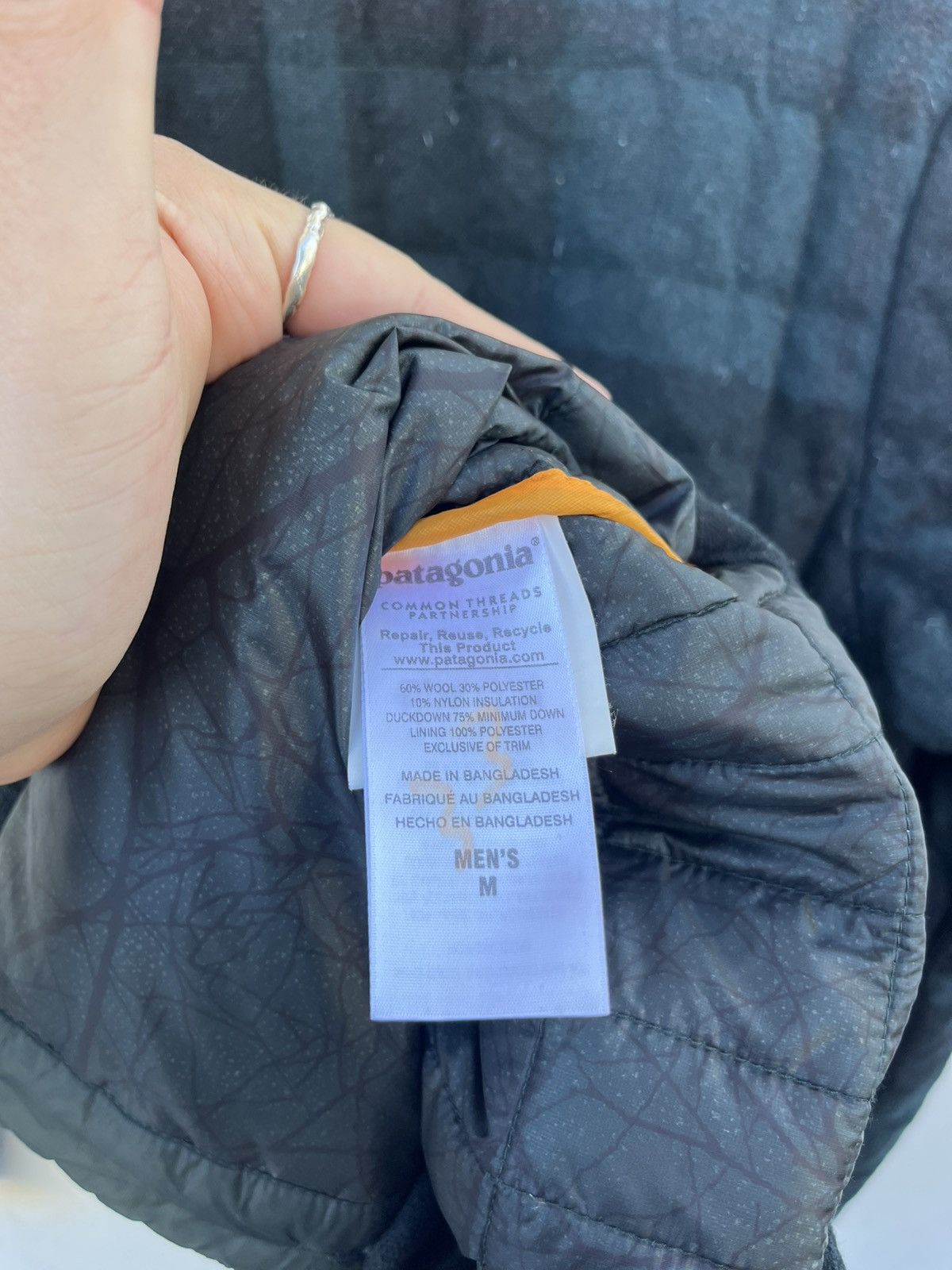 Patagonia Men's Rare Patagonia 40th Anniversary Wool Down Puffer (M) Size US M / EU 48-50 / 2 - 4 Thumbnail
