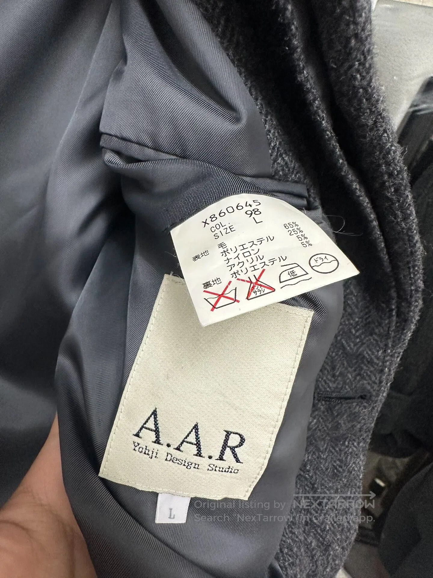 Yohji Yamamoto yohji yamamoto wool coat with unique design. Size US L / EU 52-54 / 3 - 9 Thumbnail