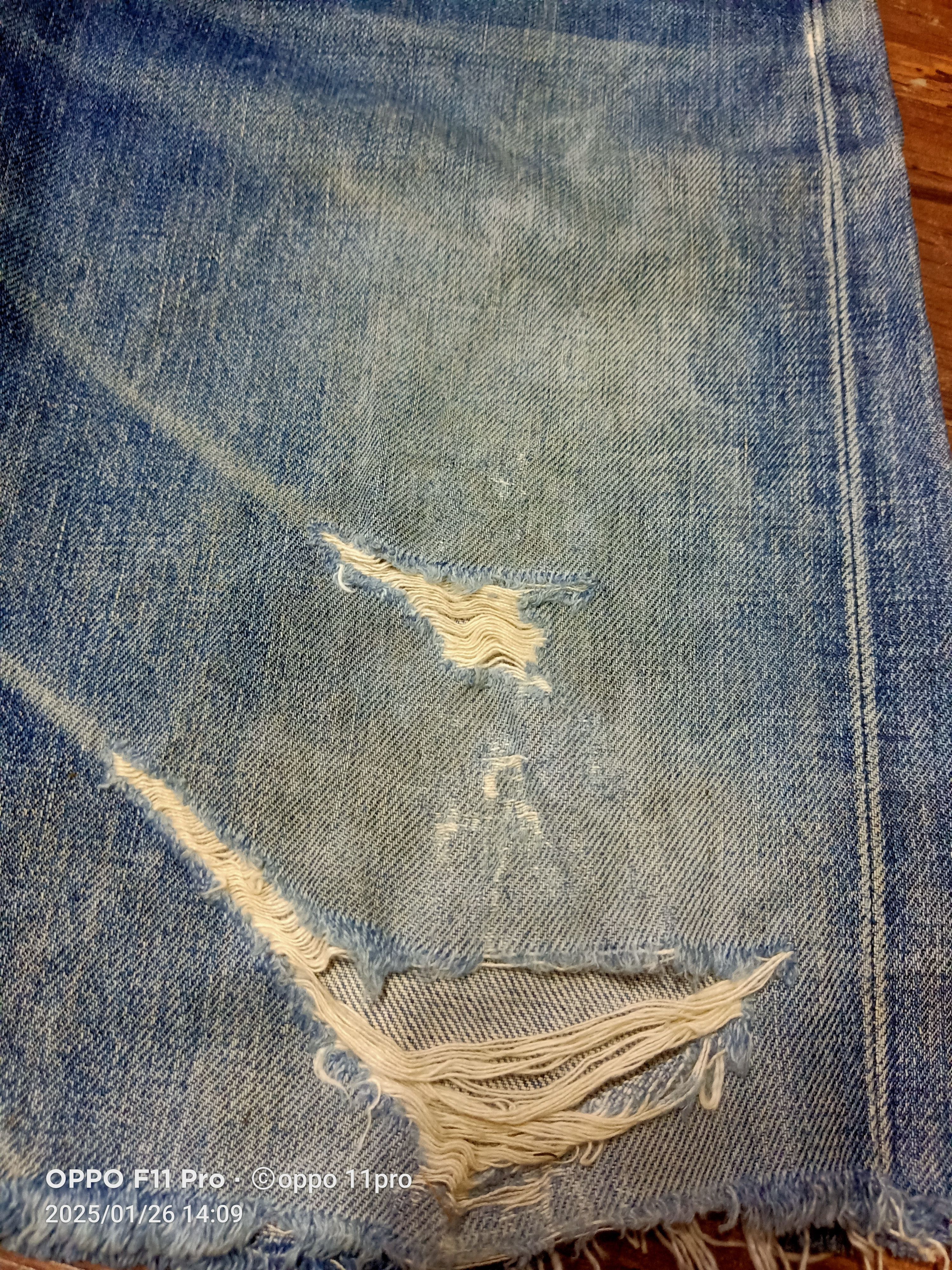 Levi's × Levi's Vintage Clothing Levis 502 Big E RedSelvedge SHORT Pants Distressdenim Size US 30 / EU 46 - 8 Thumbnail