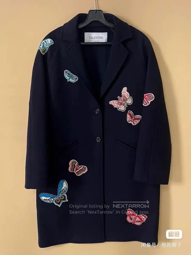 Valentino Blue woolen coat