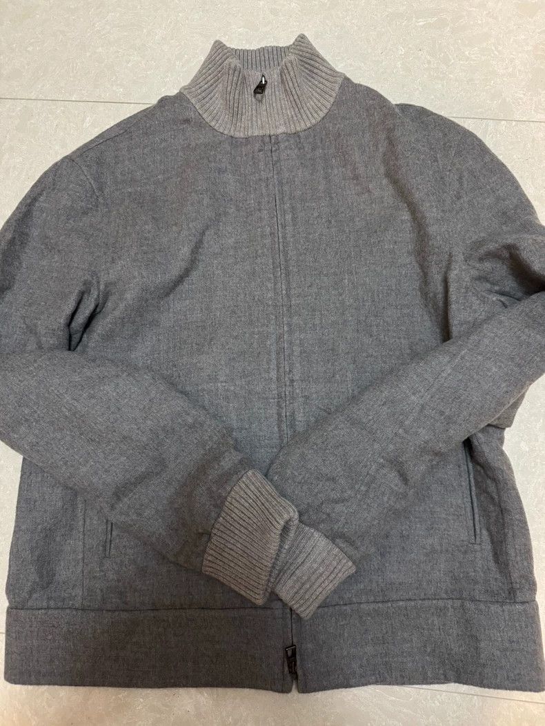 LORO PIANA Double grey cashmere jacket