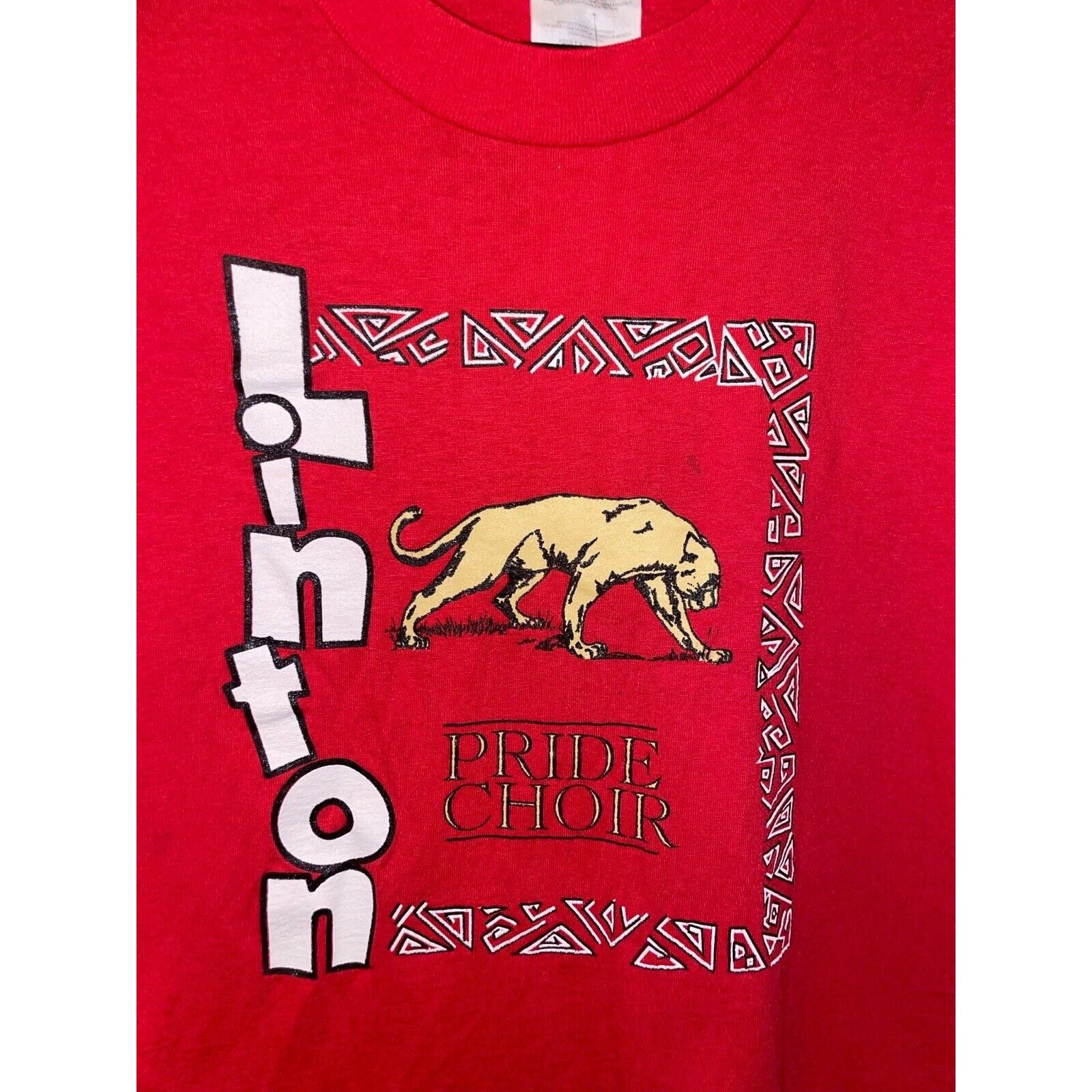 Hanes Vintage Linton Shirt Pride Choir Lions School Tee VTG 90s S Size US S / EU 44-46 / 1 - 2 Thumbnail