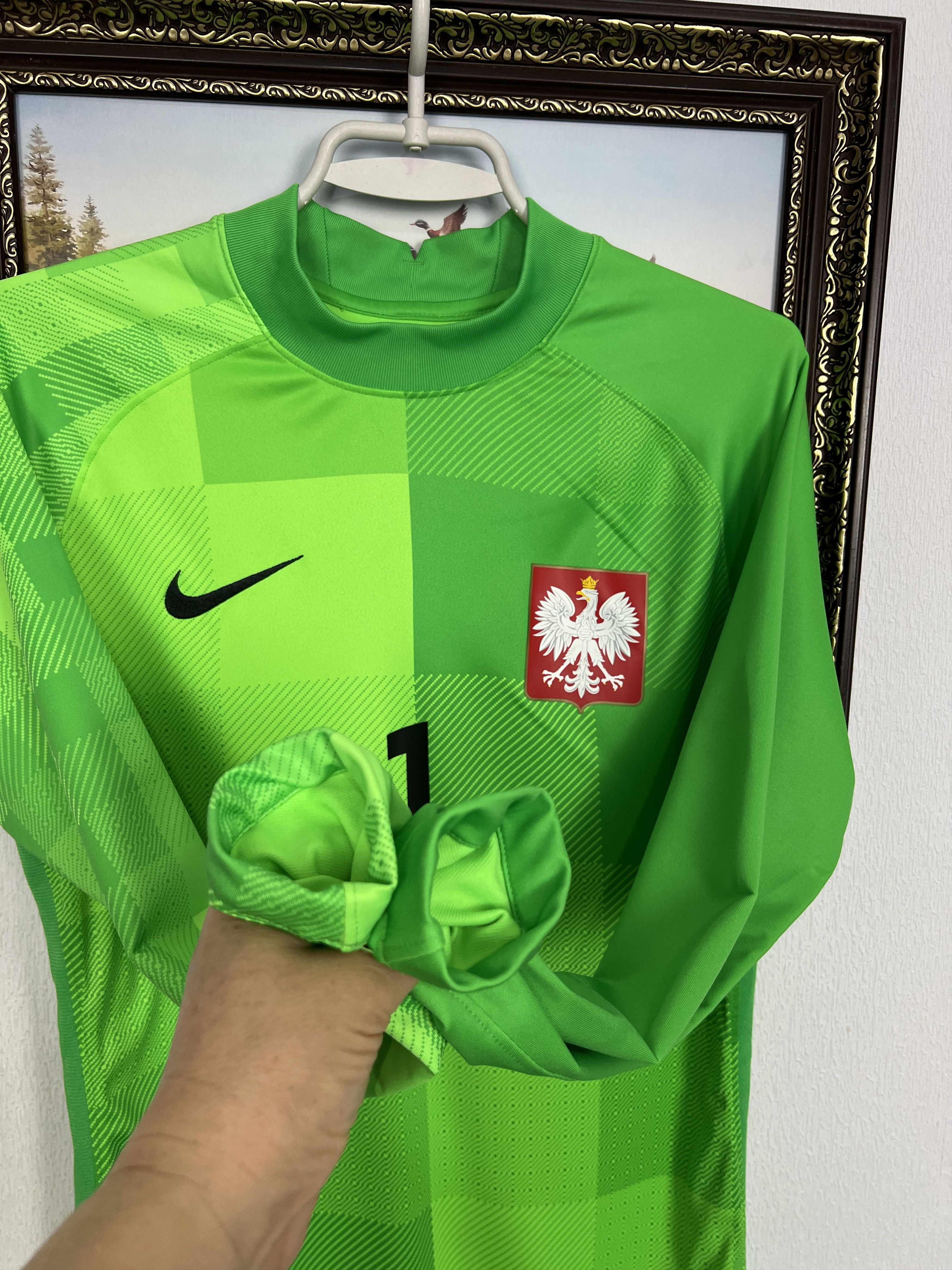 Nike Nike Poland Football Goalkeeper Shirt Soccer Jersey Trikot Size US L / EU 52-54 / 3 - 5 Thumbnail