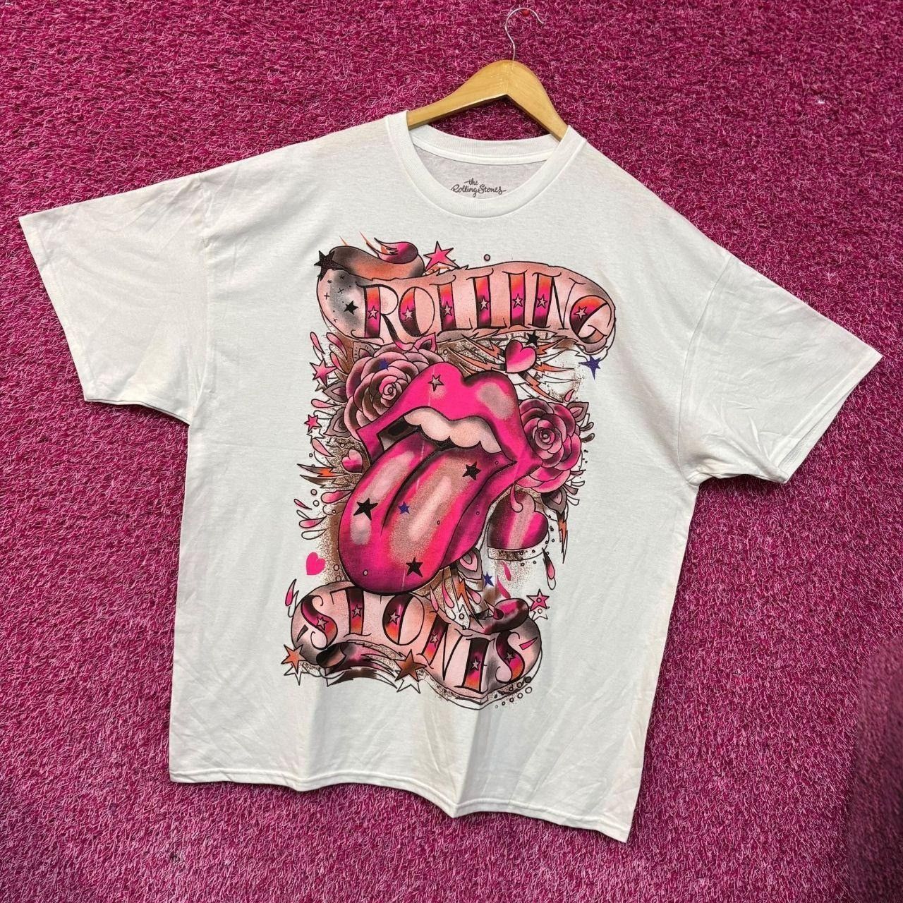 The Rolling Stones The Rolling Stones Pink Hot Lips Rock Band T-shirt 2XL Size US XXL / EU 58 / 5 - 3 Thumbnail