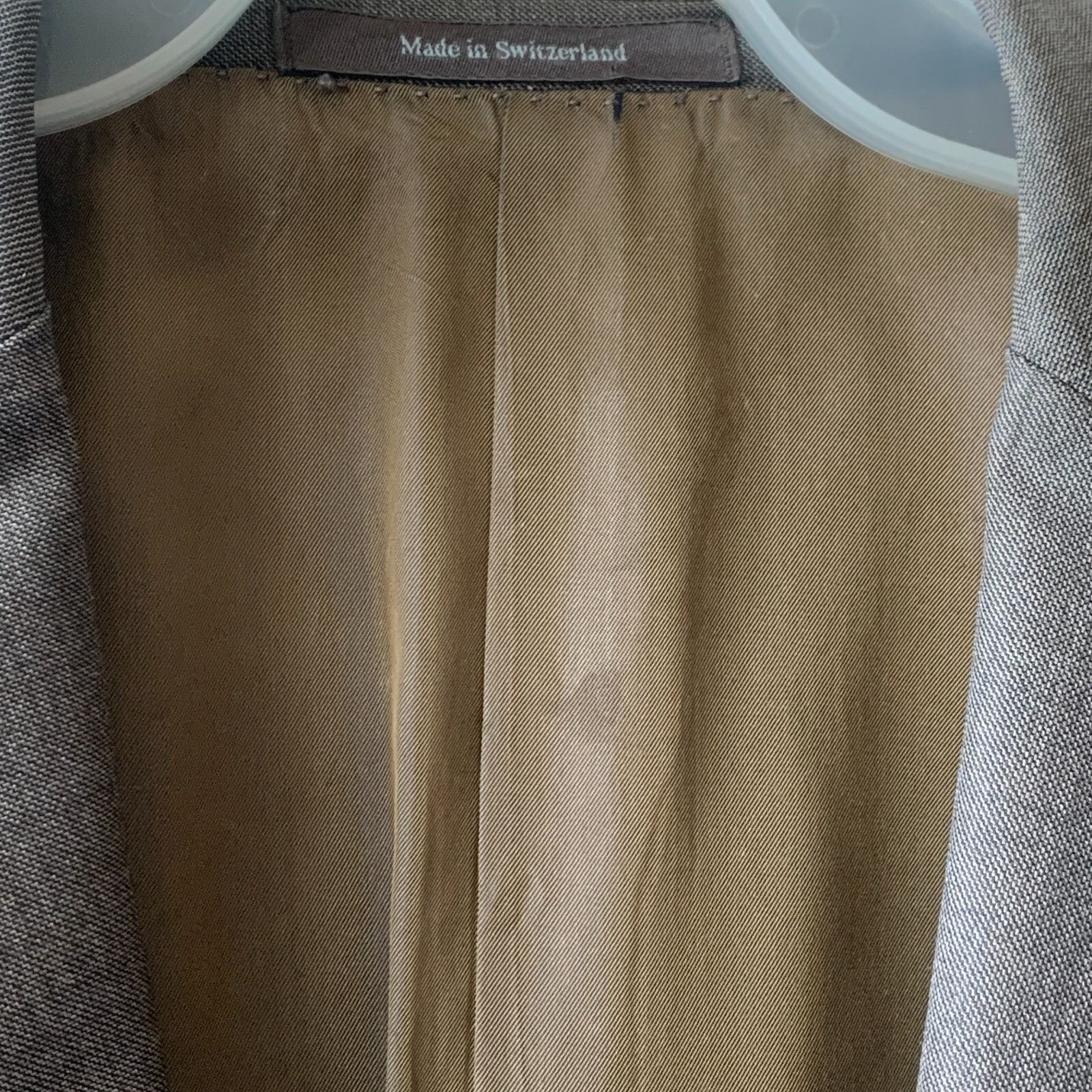 Ermenegildo Zegna Ermenegildo Zegna Sport Coat Men's 44 R Brown Suit Jacket Wo Size 44R - 9 Thumbnail