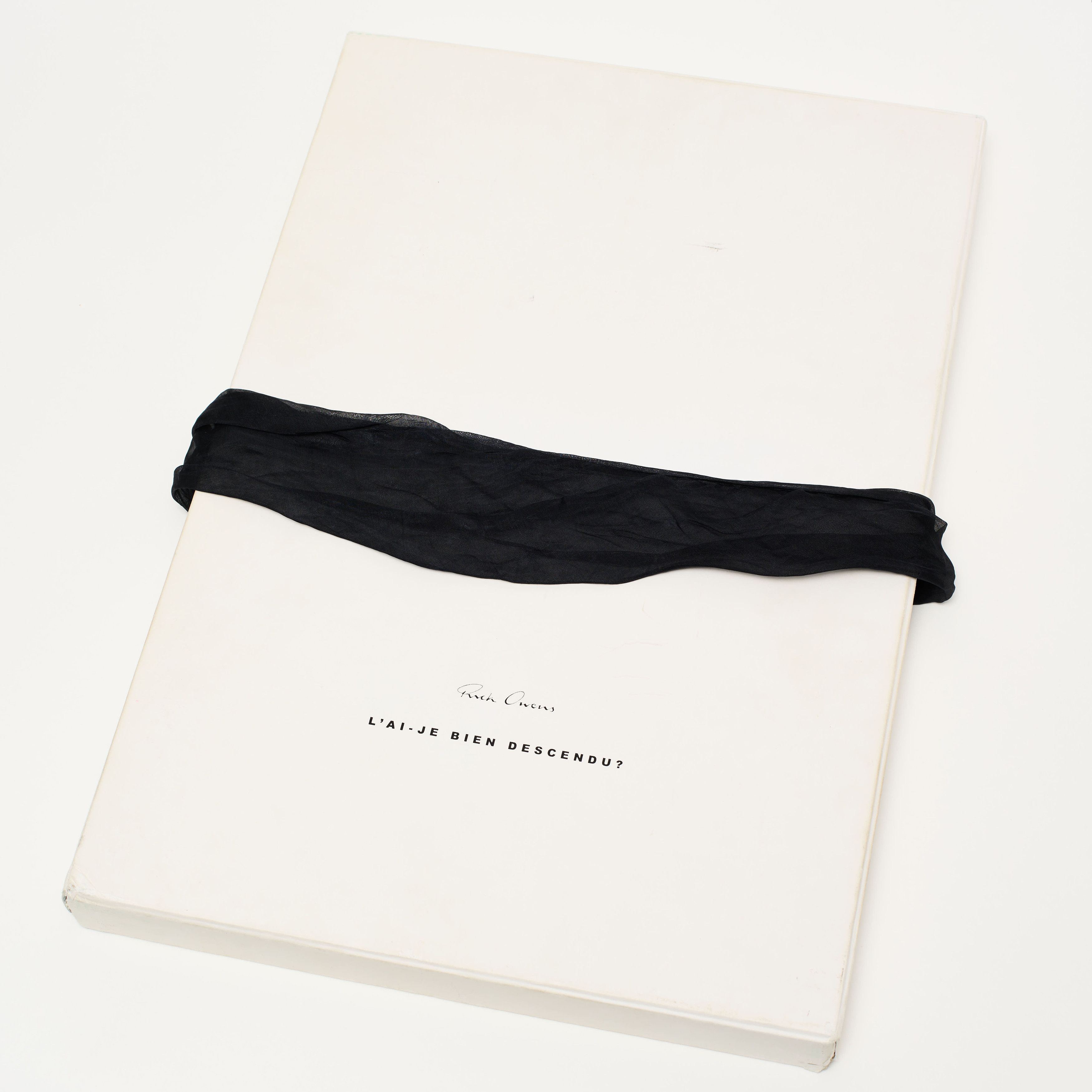 Rick Owens RICK OWENS BOOK – L'AI–JE BIEN DESCENDU? SIGNED