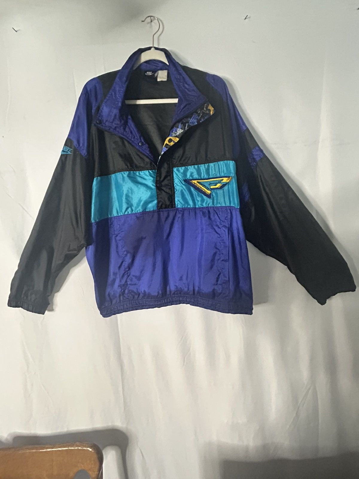 Nike Vintage 90s Nike Flight Pullover Windbreaker XL Size US XL / EU 56 / 4 - 7 Thumbnail