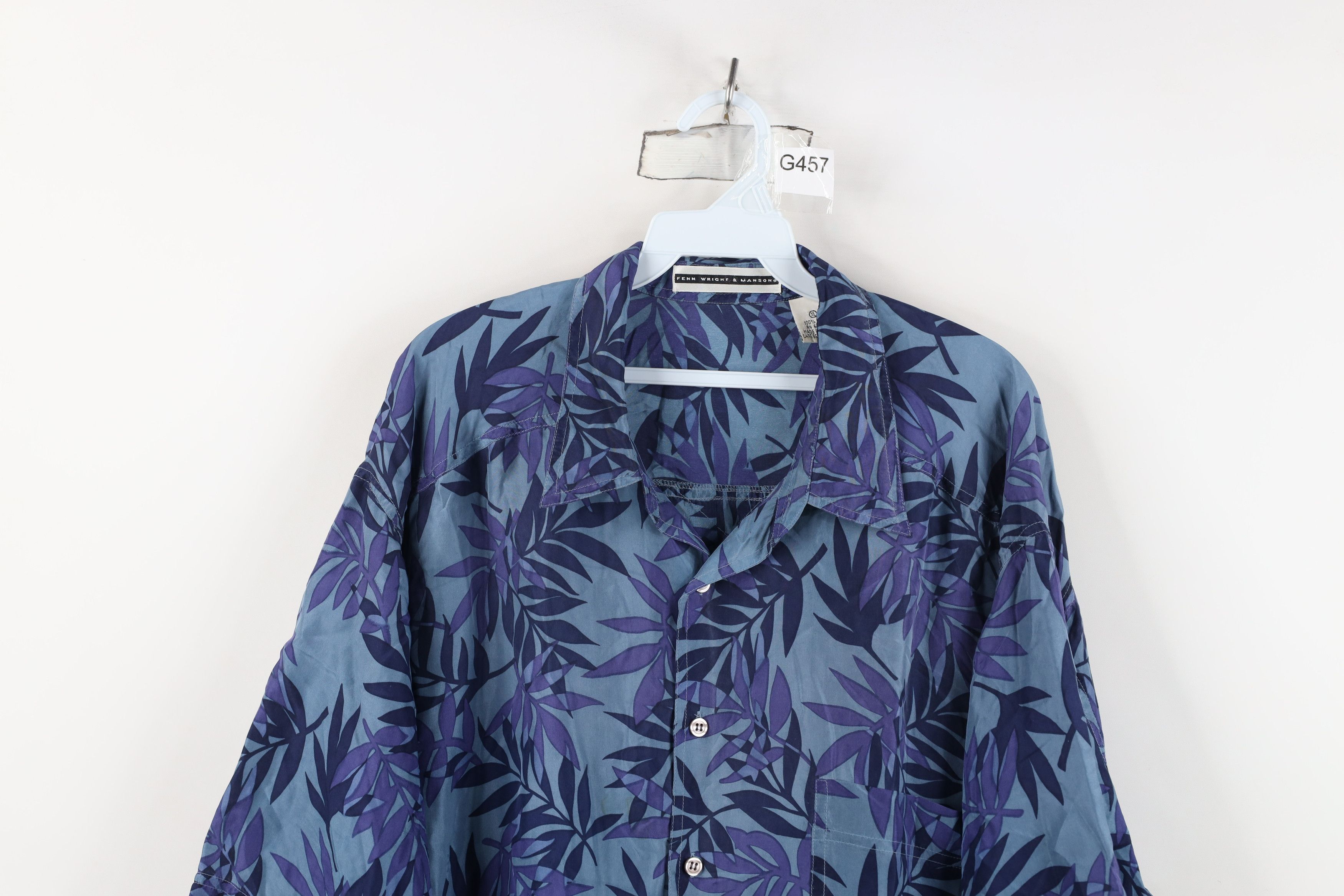 Vintage Vintage 90s Streetwear Leaf Hawaiian Collared Button Shirt Size US XL / EU 56 / 4 - 2 Thumbnail