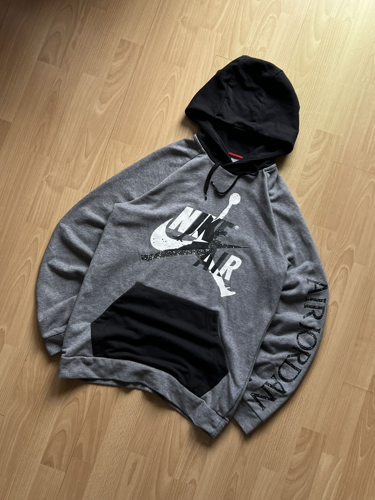 Jordan Brand Grey Jordan Big Logo Hoodie Size US M / EU 48-50 / 2 - 2 Thumbnail