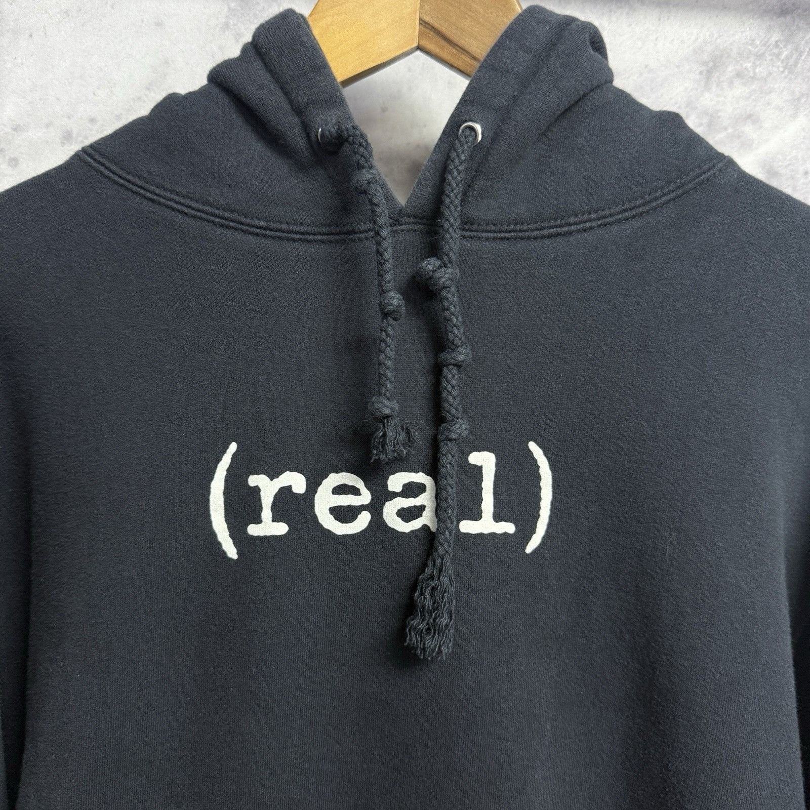 Vintage Real Skateboards Hoodie Sweatshirt Mens Medium Black Size US M / EU 48-50 / 2 - 1 Thumbnail