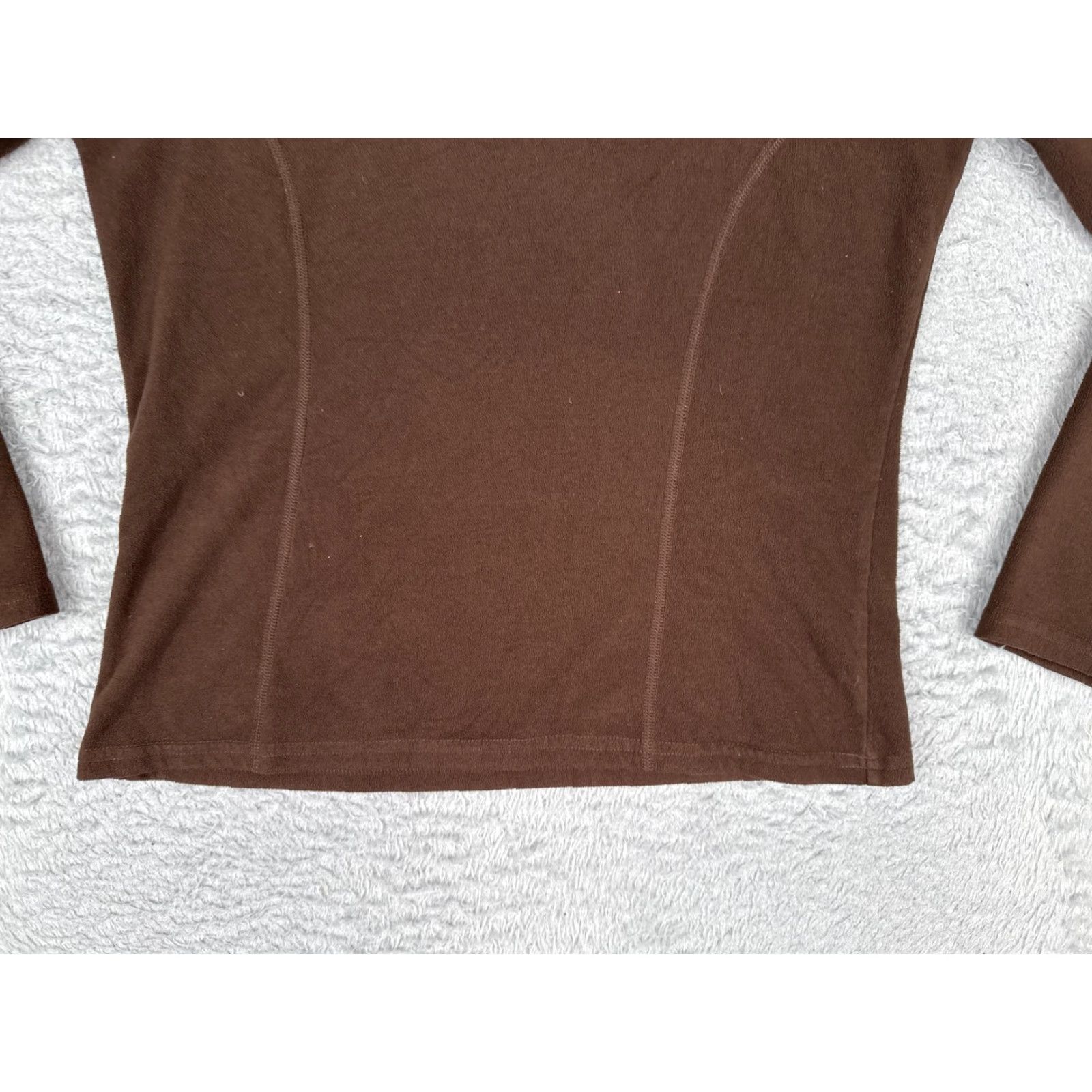 The North Face The North Face Fleece Pullover Womens Small Brown 1/4 Zip Mock Neck Hiking TKA100 Size S / US 4 / IT 40 - 5 Thumbnail