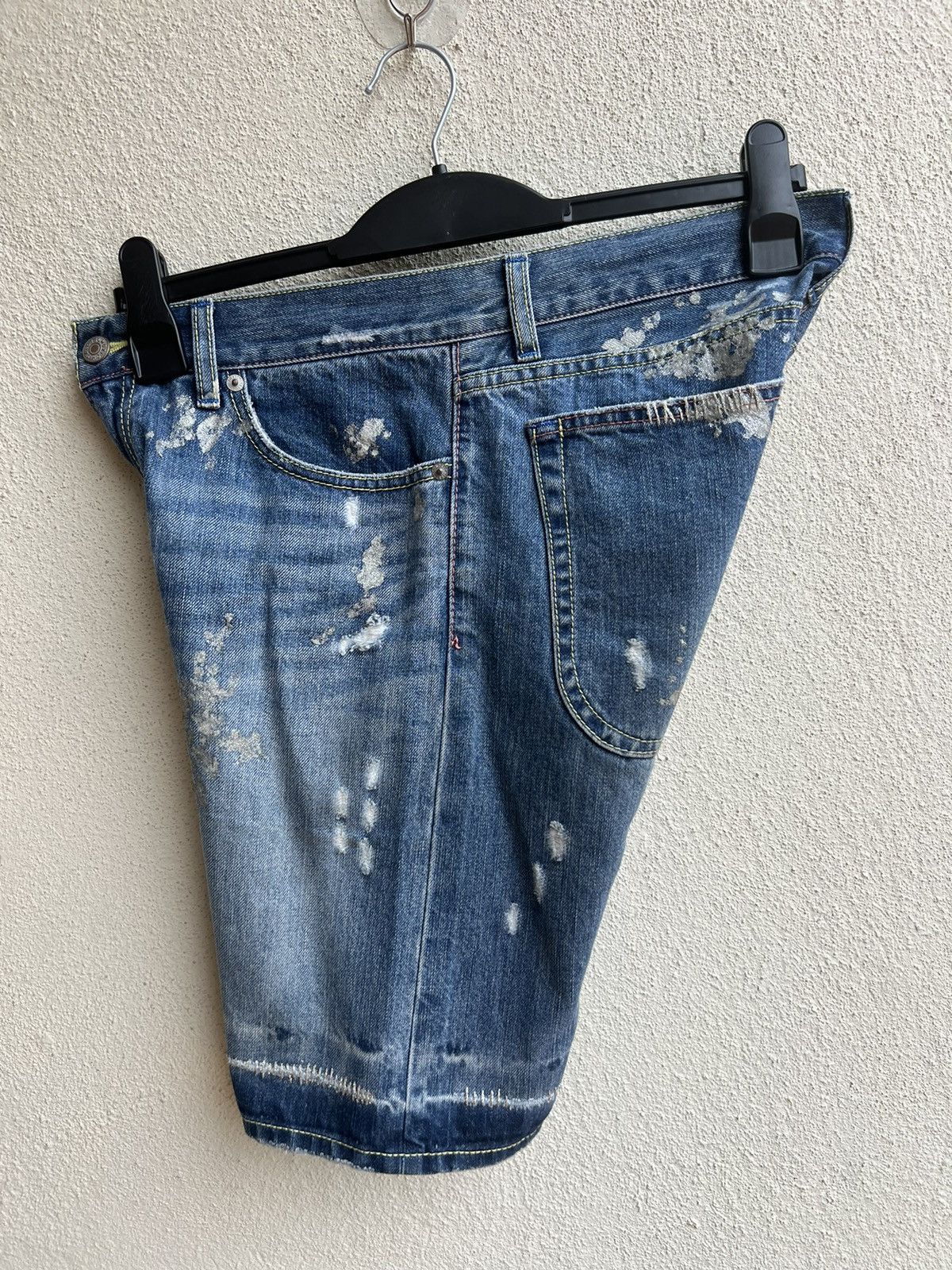 Tsumori Chisato Tsumori Chisato Distressed Denim Painter Short Pant Size US 30 / EU 46 - 18 Thumbnail