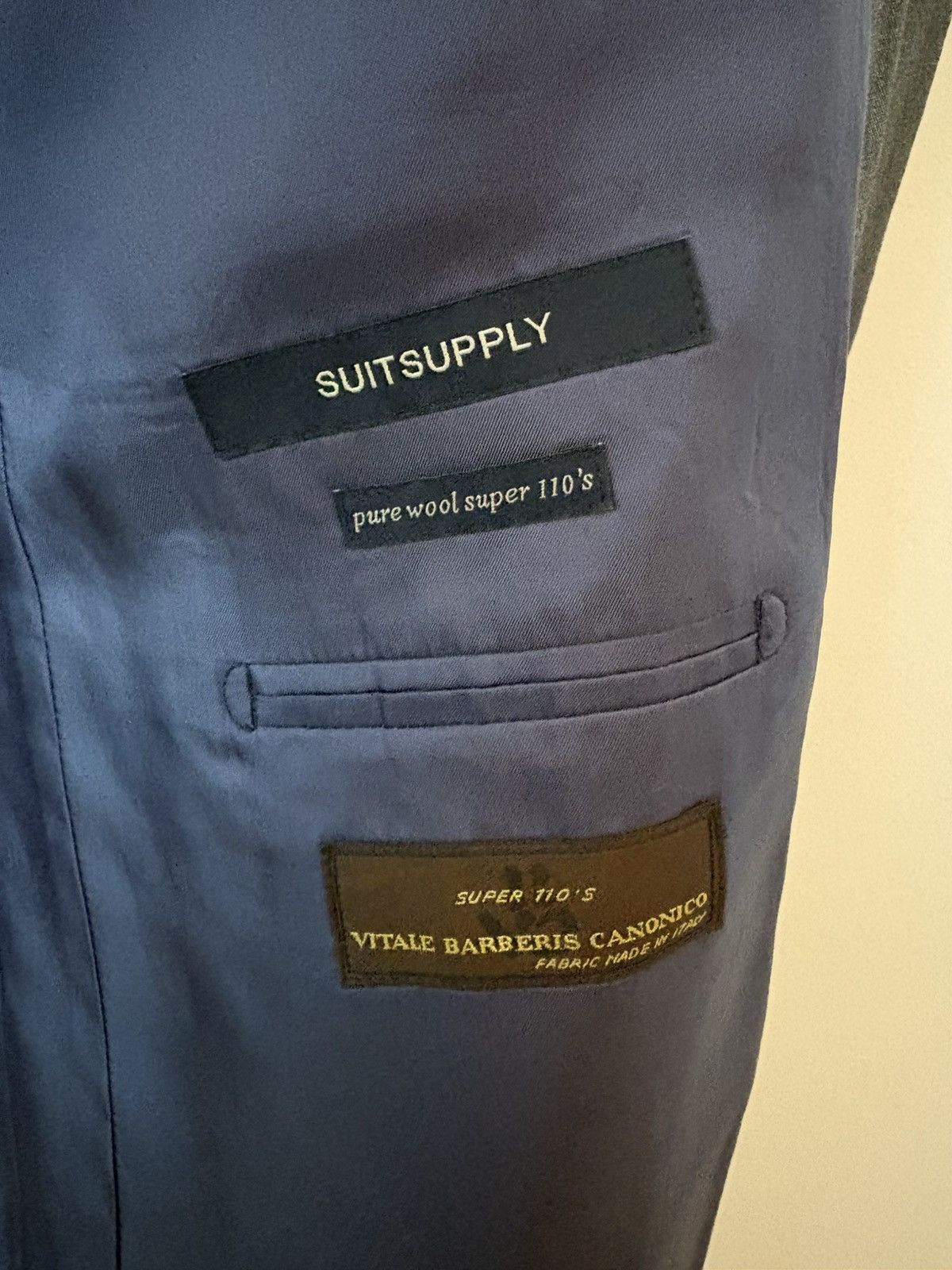 Designer × Suitsupply SuitSupply Super 110’s Blazer 🧥✨ Size 46L - 8 Thumbnail
