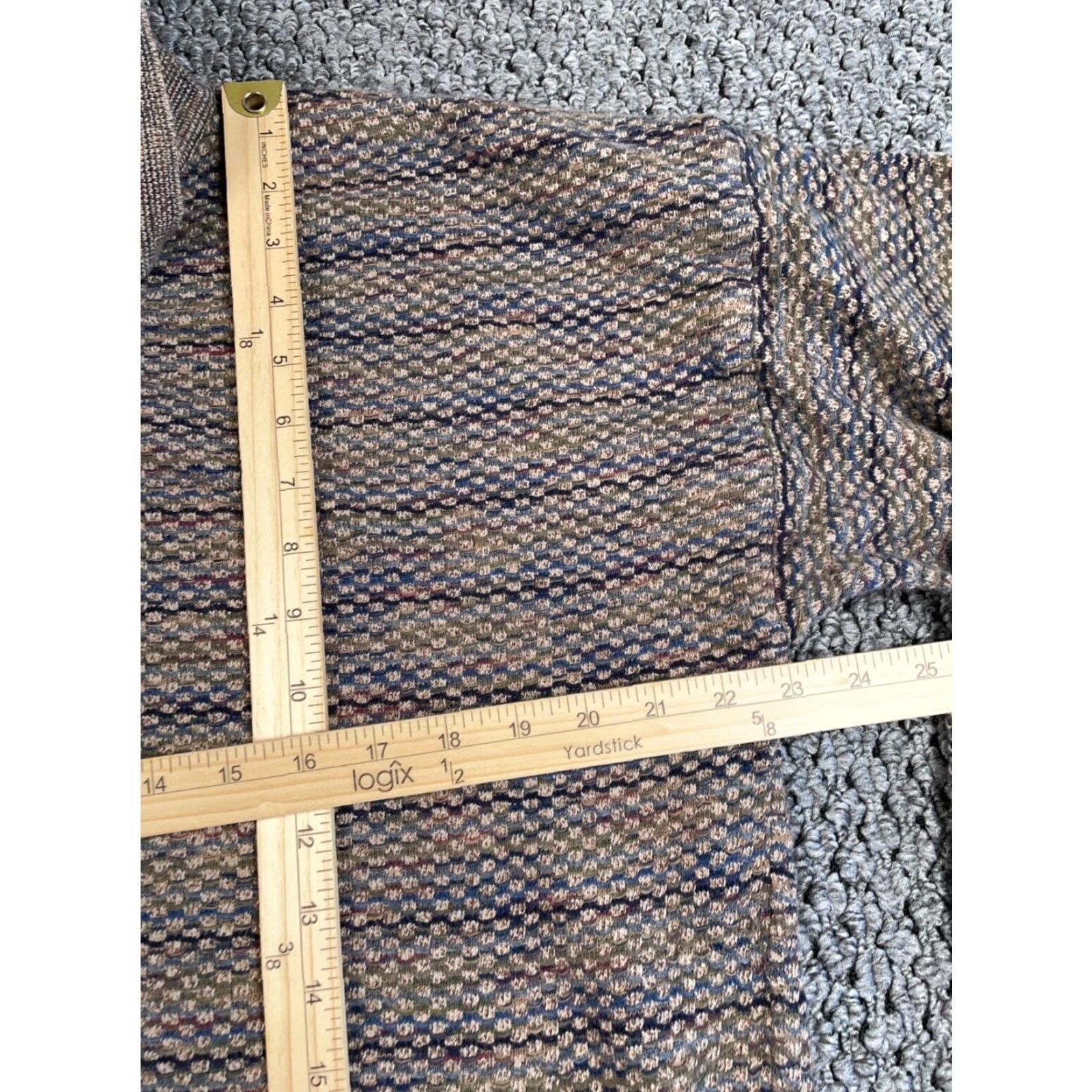 Vintage VINTAGE Sweater Collared Textured Striped Knit San Mateo Tag XL Beige Men 90s Retro Mens Size US XL / EU 56 / 4 - 5 Thumbnail