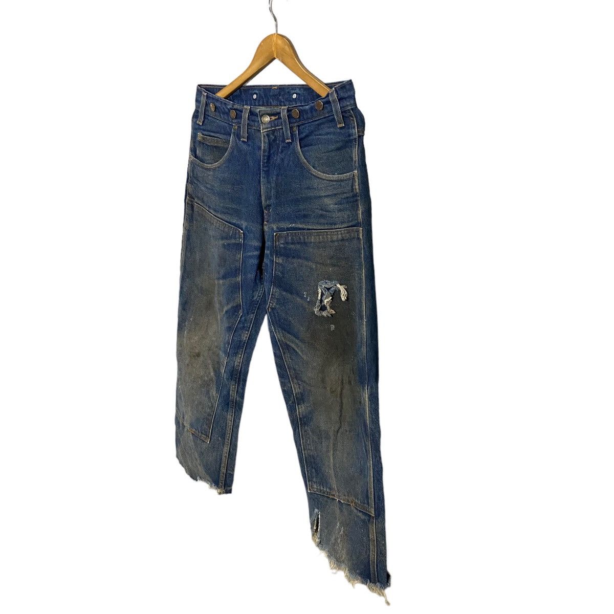 Vintage Prison Blu double knee distressed worker pant Size US 32 / EU 48 - 15 Thumbnail