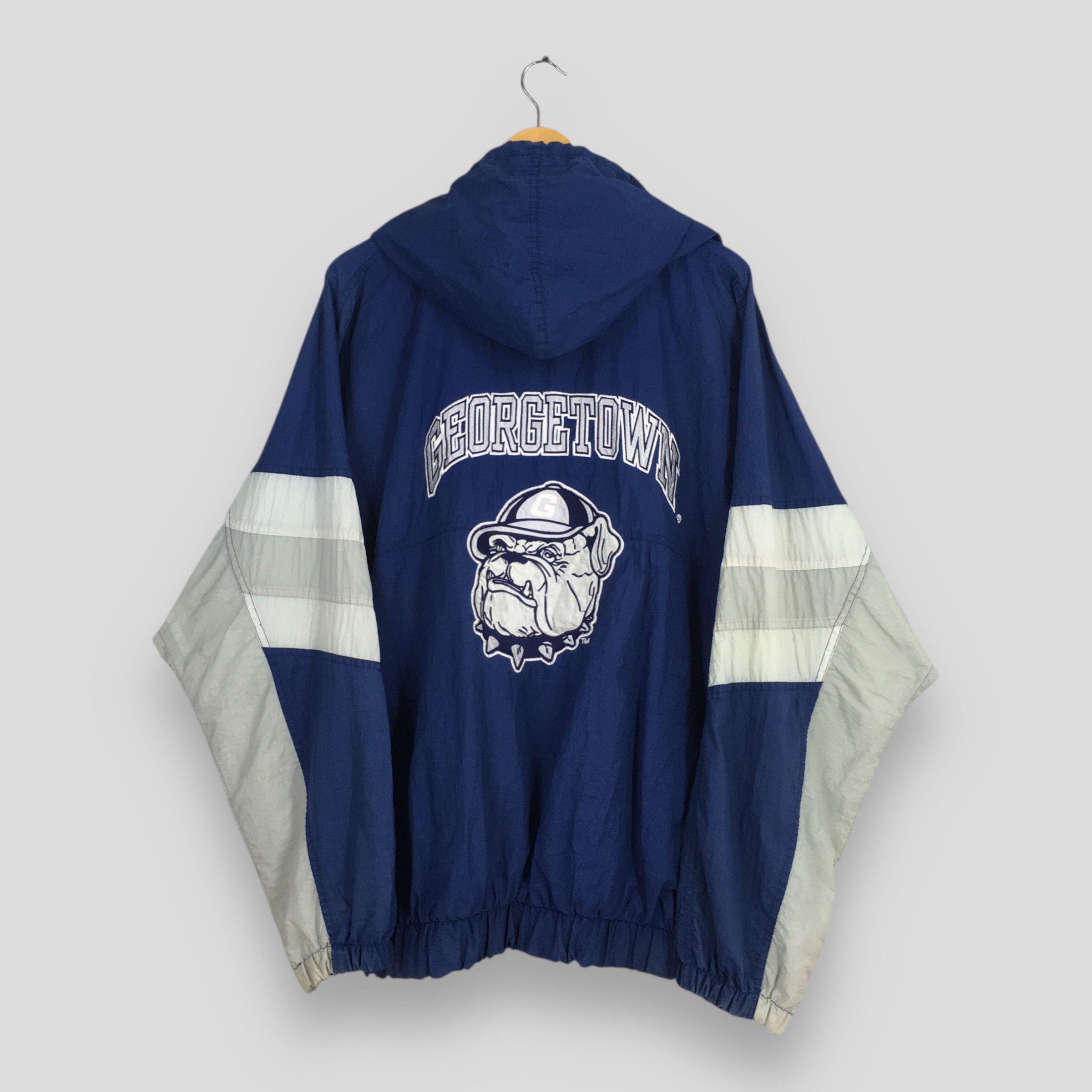 NCAA Vintage 90s Georgetown Hoyas Hoodie Jacket XLarge Size US XL / EU 56 / 4 - 9 Thumbnail