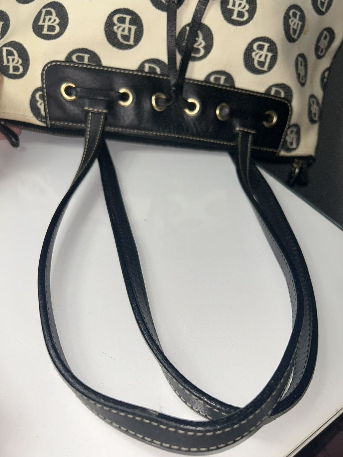 Dooney & Bourke Dooney & Bourke Canvas Signature Satchel Bubble Dot Pattern Size ONE SIZE - 4 Thumbnail