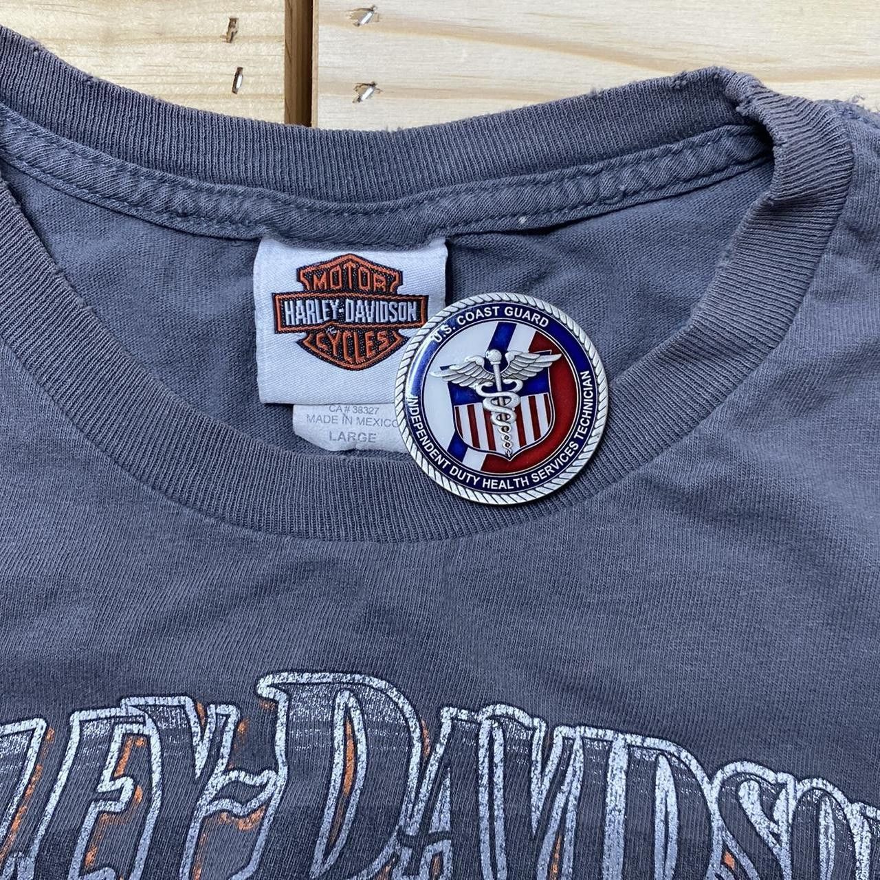 Harley Davidson Vintage Harley Davidson, WI Gray Biker Tee Size Large Size US L / EU 52-54 / 3 - 4 Thumbnail