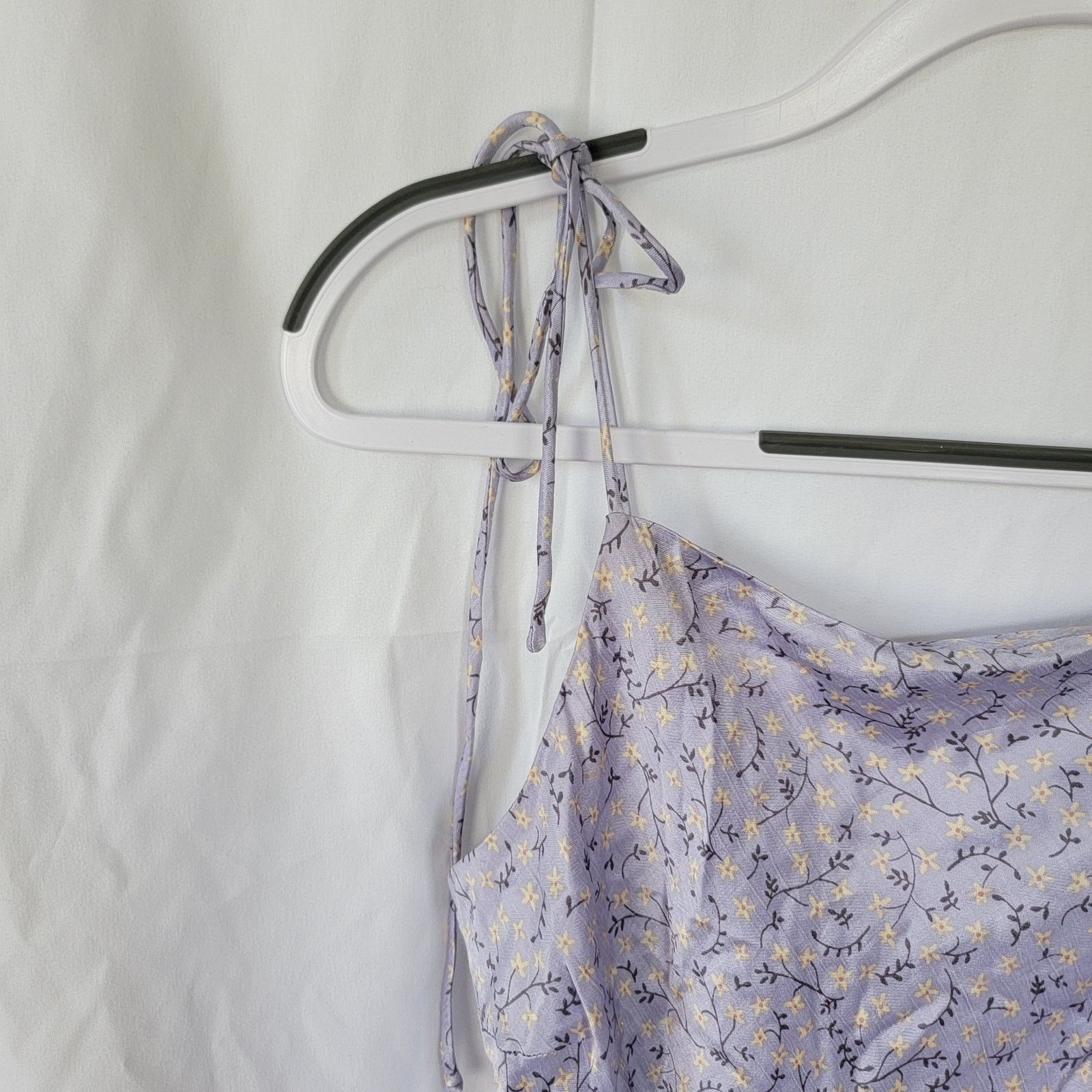 Zara Zara Purple Floral Satin Y2K Slip Dress Size Small Size S / US 4 / IT 40 - 6 Thumbnail