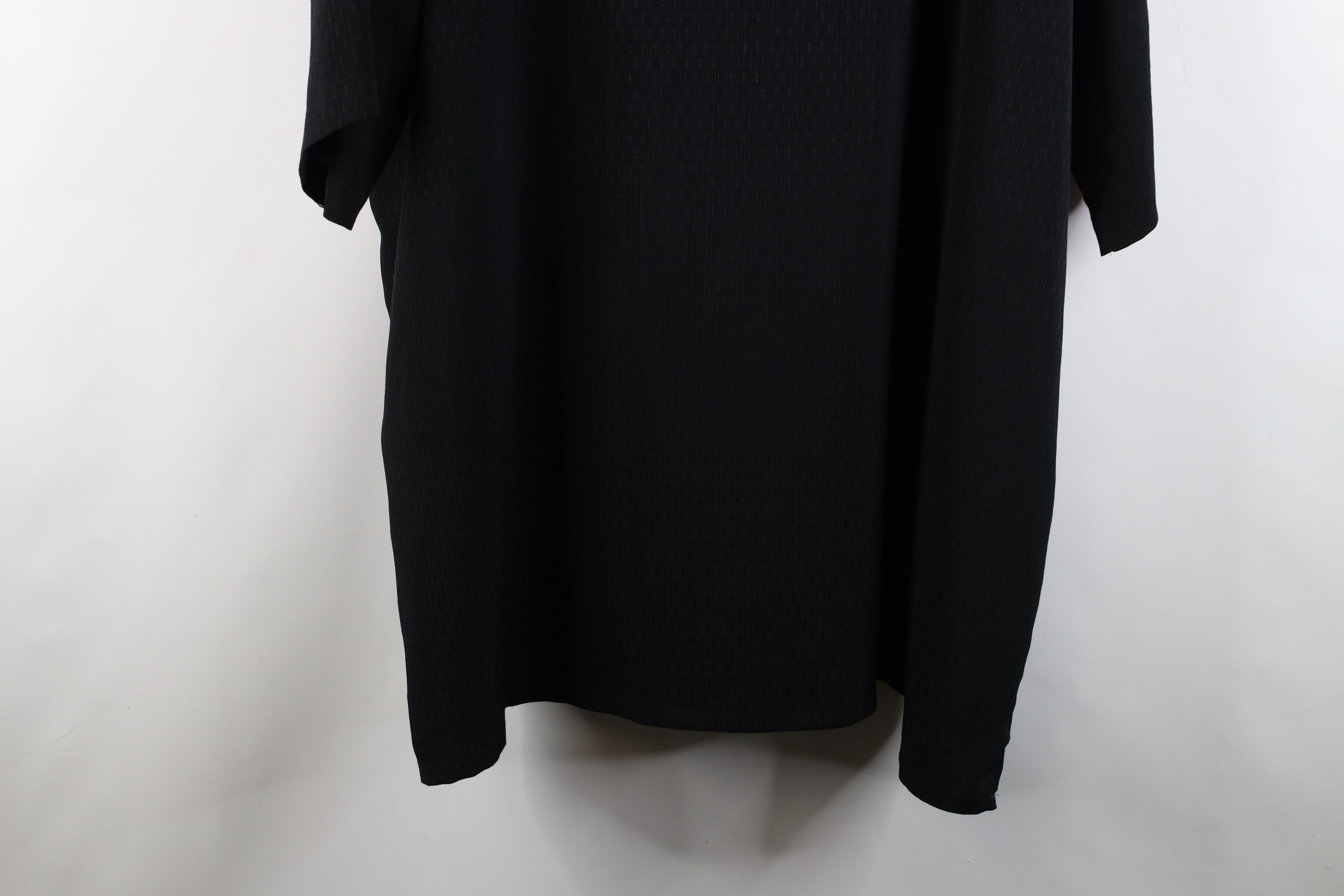 Vintage Vintage 90s Rockabilly Knit Camp Collar Button Shirt Black Size US XXL / EU 58 / 5 - 11 Thumbnail