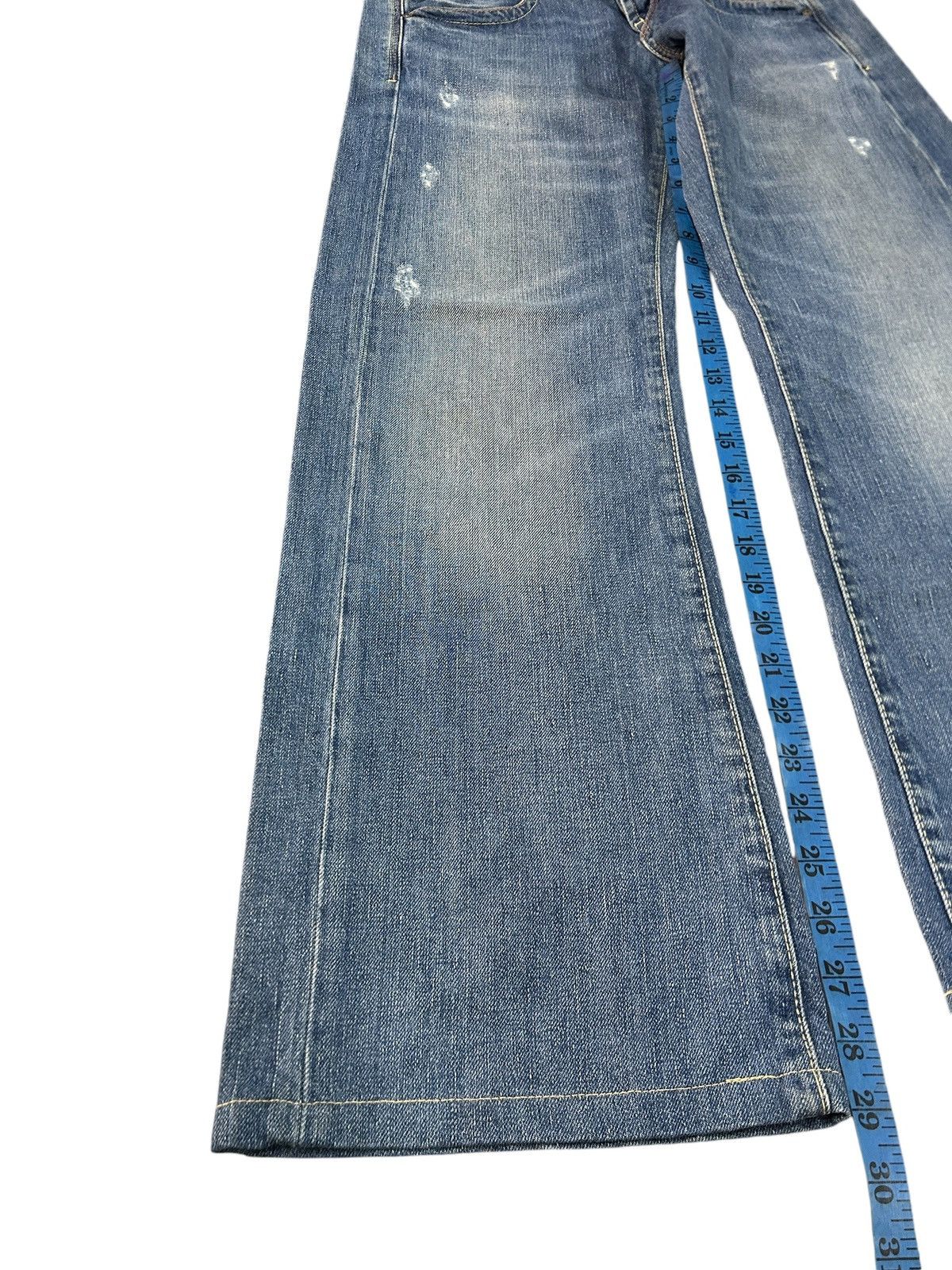 Tommy Hilfiger Vintage Tommy Hilfiger Laurie Flared Wide Leg Y2K Jeans Size 28" / US 6 / IT 42 - 21 Thumbnail
