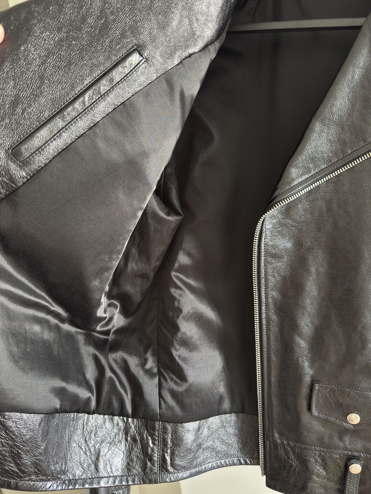Saint Laurent Paris Saint Laurent Leather Biker Jacket Size US L / EU 52-54 / 3 - 7 Thumbnail