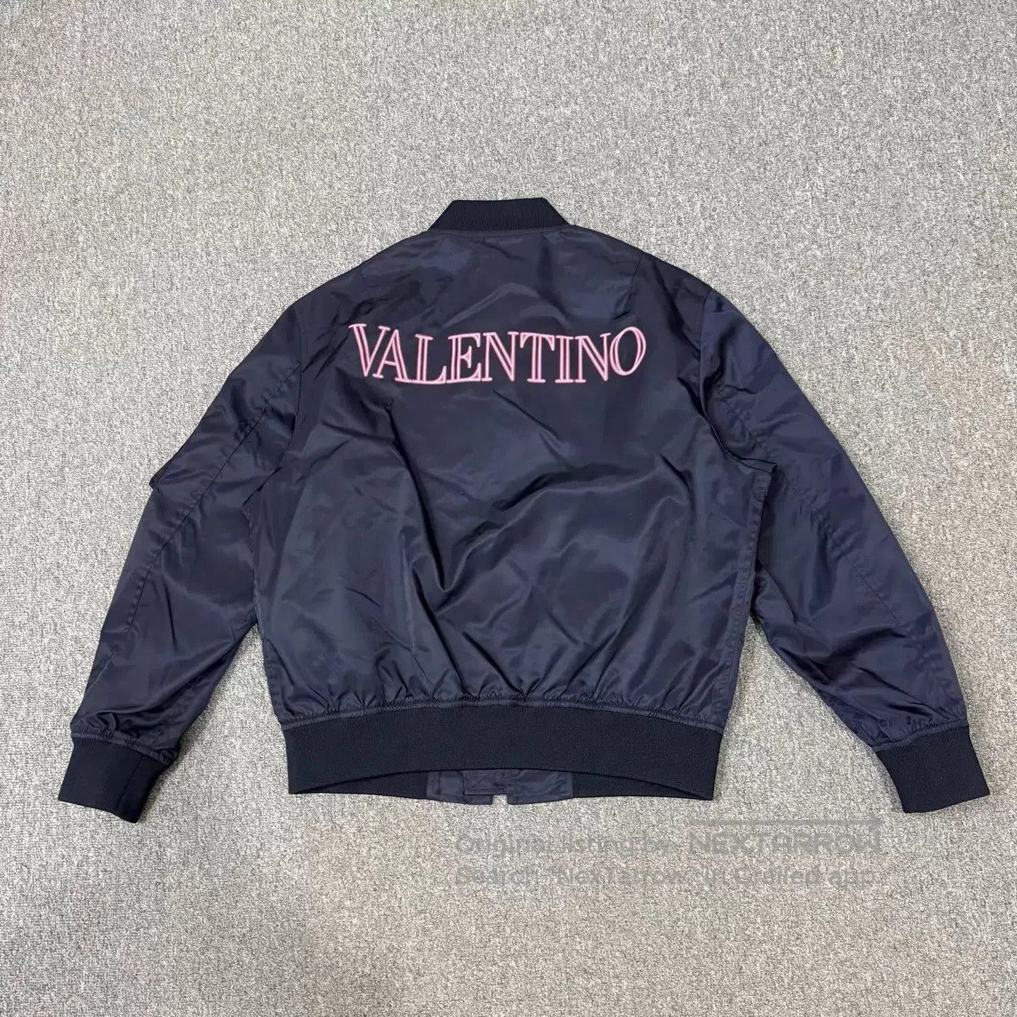 Valentino Blue Bomber Jacket with Zip Closure. Size US M / EU 48-50 / 2 - 2 Thumbnail