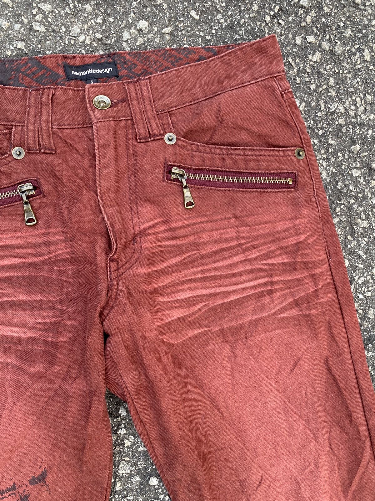 Japanese Brand × semanticdesign 2000s Semantics Design Claw Marks Double Zip Jeans Size US 29 - 8 Thumbnail