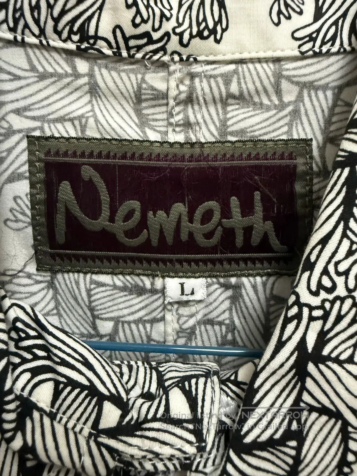 Christopher Nemeth Nemeth Black White Pattern Long. Size US L / EU 52-54 / 3 - 2 Thumbnail