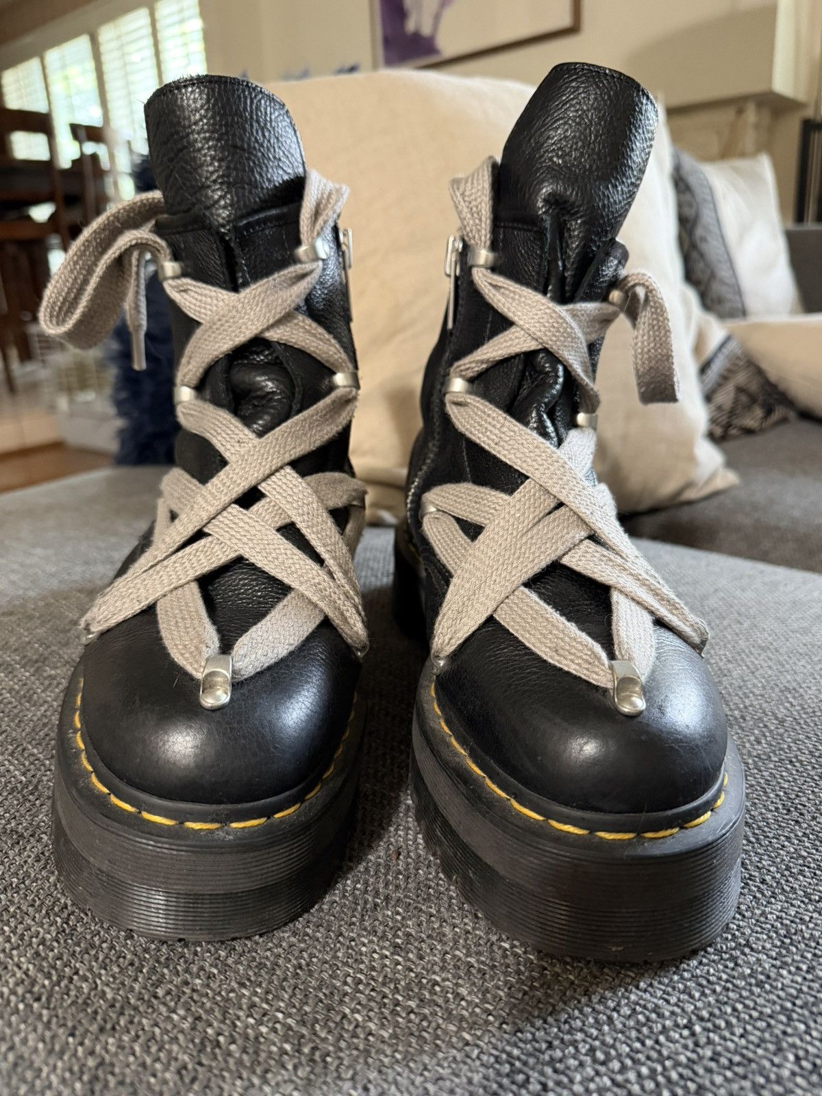 Rick Owens Rick Owens x Dr Martens Jumbo Lace Boot | Grailed