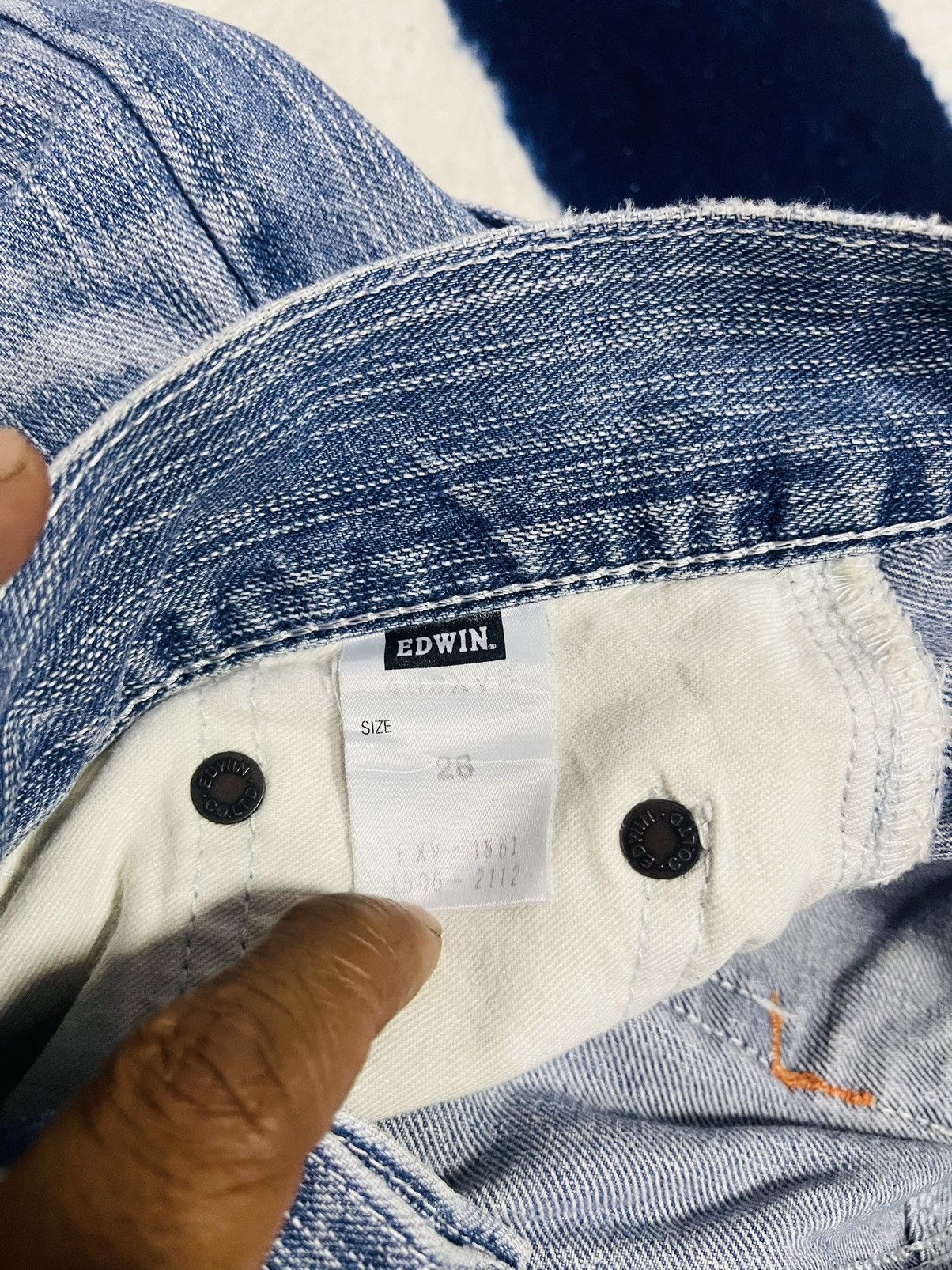 Edwin × Japanese Brand Edwin Distressed Jeans (16) Size US 30 / EU 46 - 9 Thumbnail