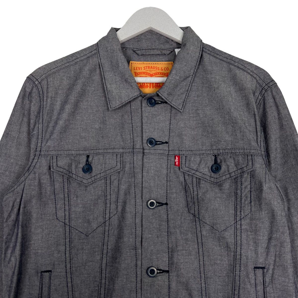 Levi's 🔥 LEVIS SHIRT TRUCKER JACKET Size US S / EU 44-46 / 1 - 3 Thumbnail