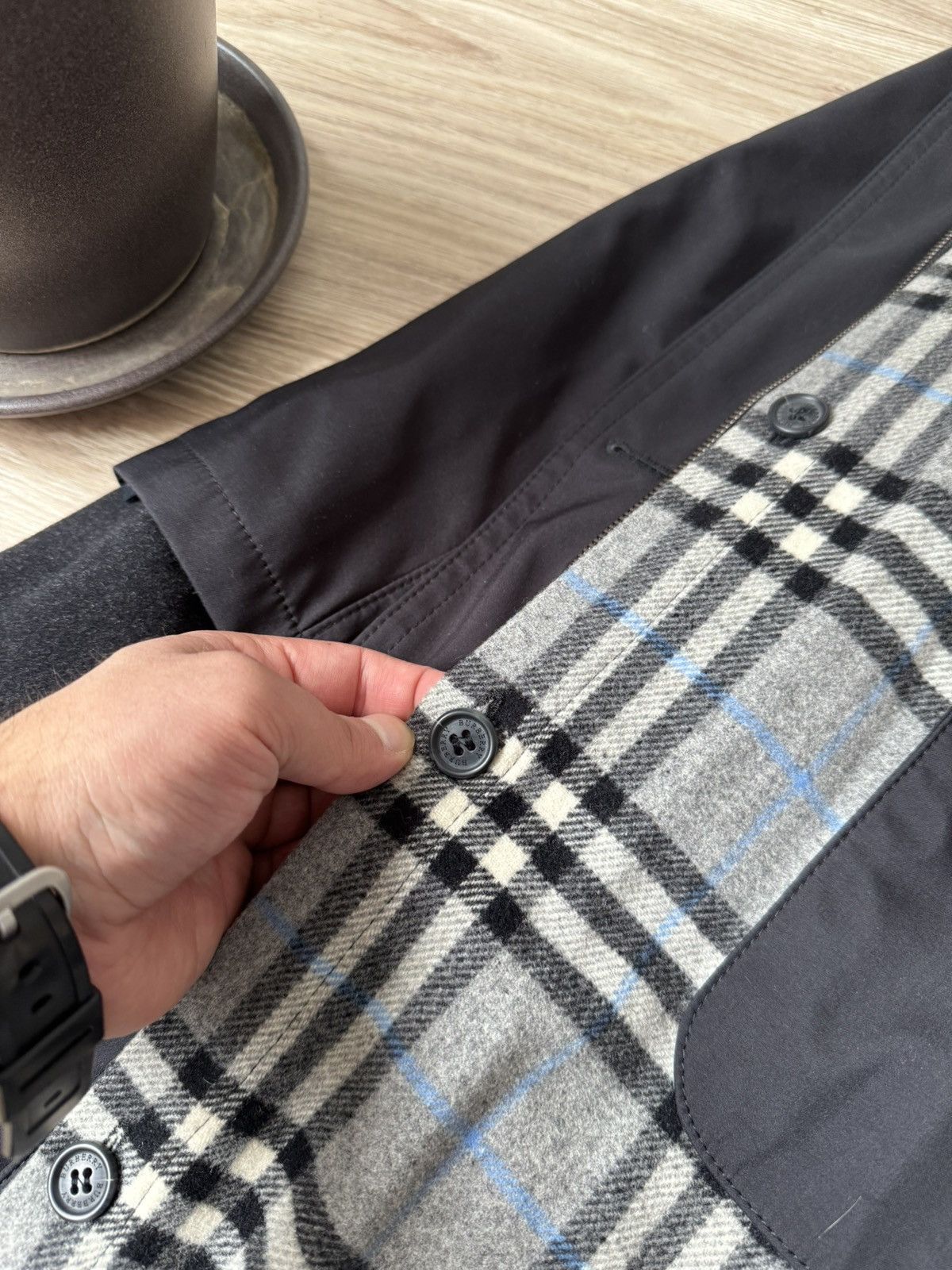 Burberry Vintage Burberry 2 in 1 Nova Check Wool Coat Jacket Size M / US 6-8 / IT 42-44 - 8 Thumbnail