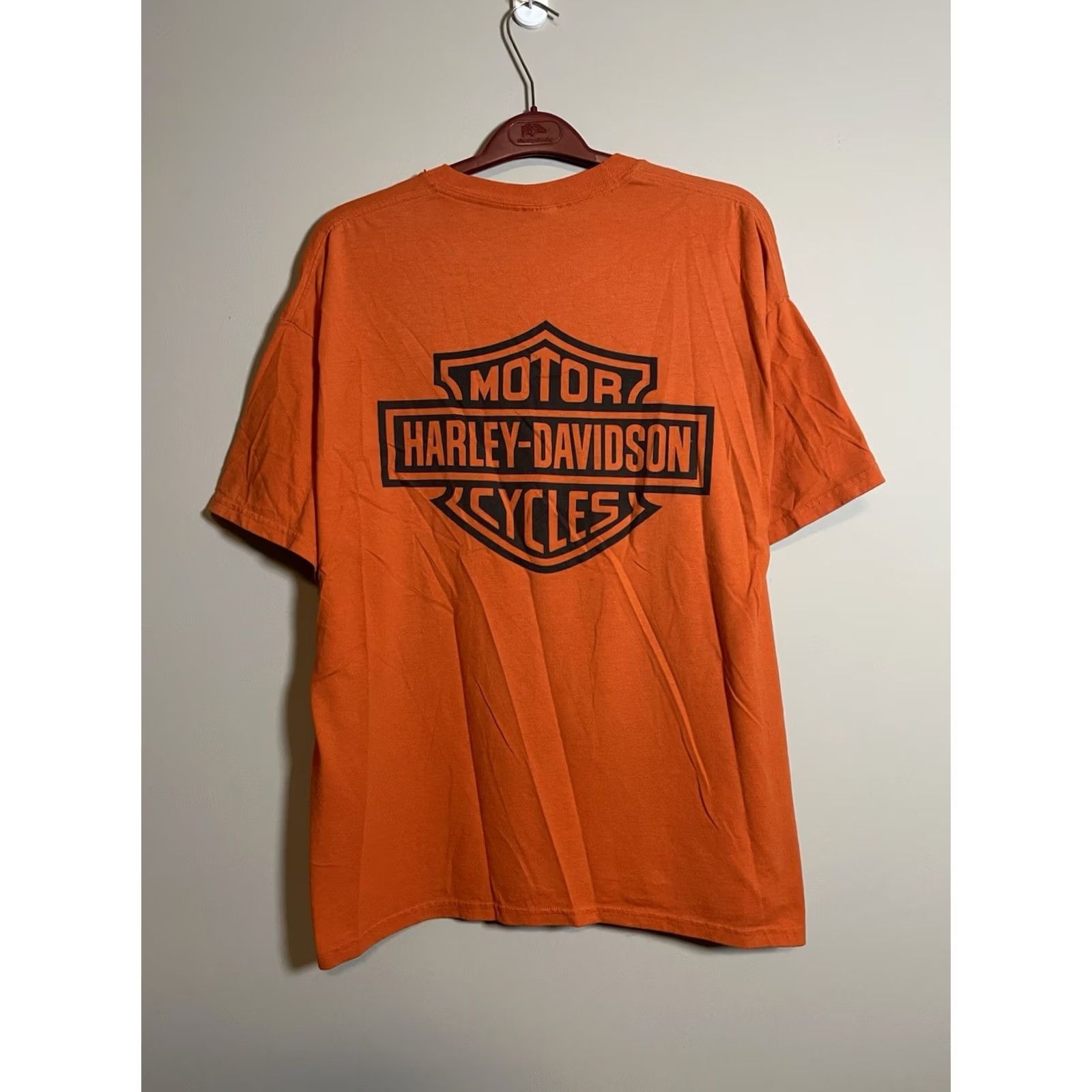 Jerzees VINTAGE Harley Davidson Jerzees Shirt Mens 2XL Orange Crew Neck T-Shirt 2003 Jerzees Shirt Mens 2XL Orange Size US XXL / EU 58 / 5 - 2 Thumbnail