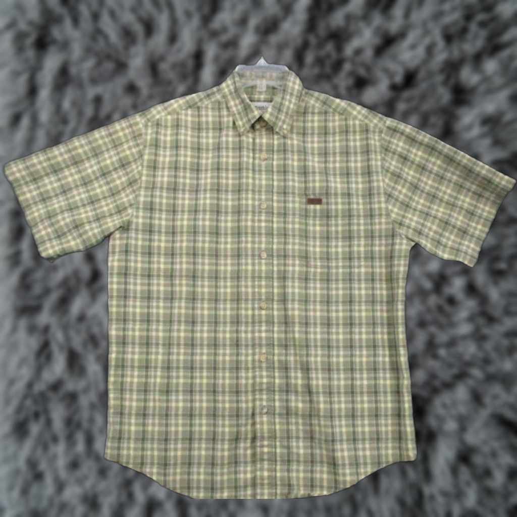 Carhartt Carhartt Shirt Plaid Medium Mens Olive Green Check Pocketed Short Sleeve Size US M / EU 48-50 / 2 - 1 Thumbnail