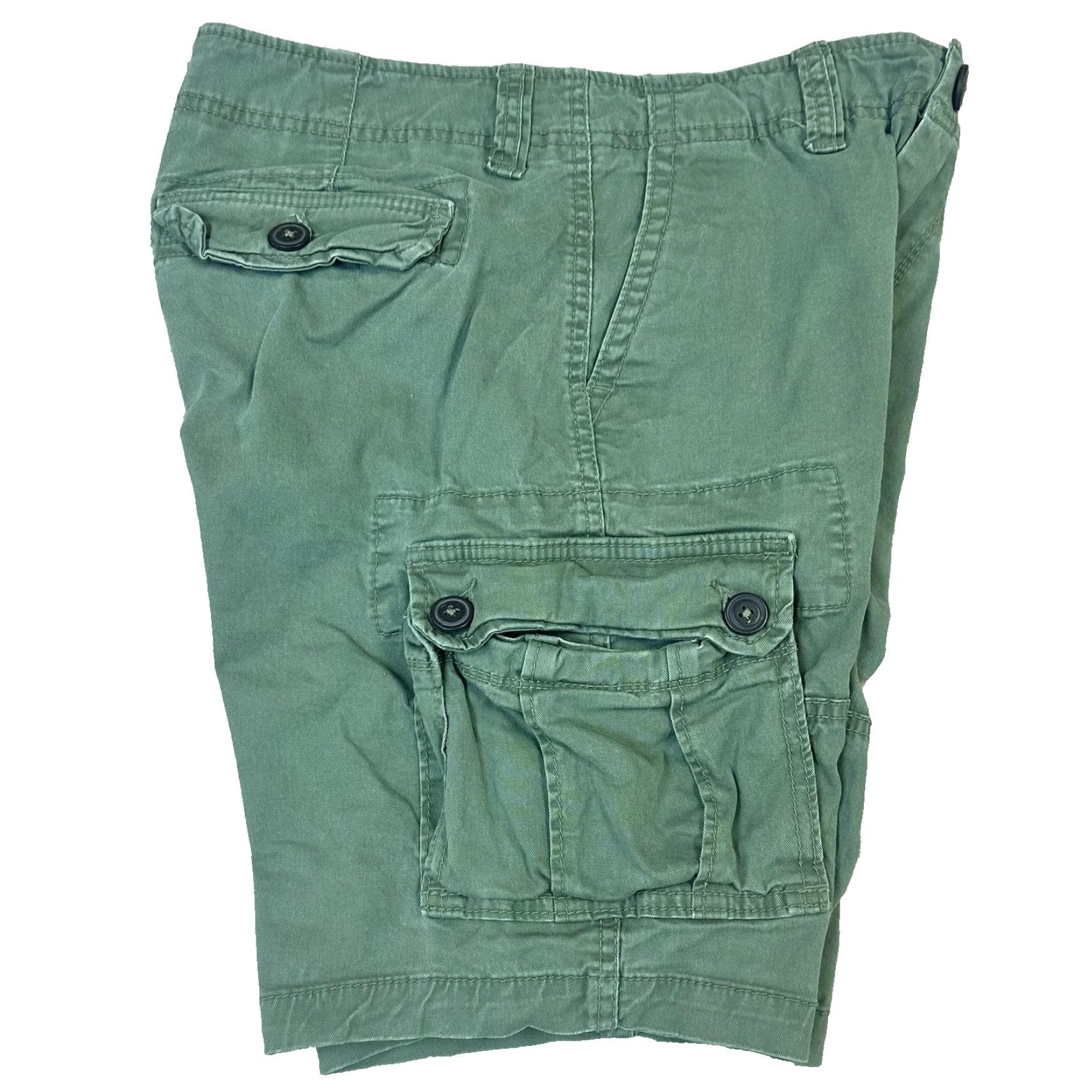 Aeropostale Aeropostale Cargo Shorts Womens 27 Green Utility Pockets Stretch Casual Outdoors Size 27" / US 4 / IT 40 - 5 Thumbnail