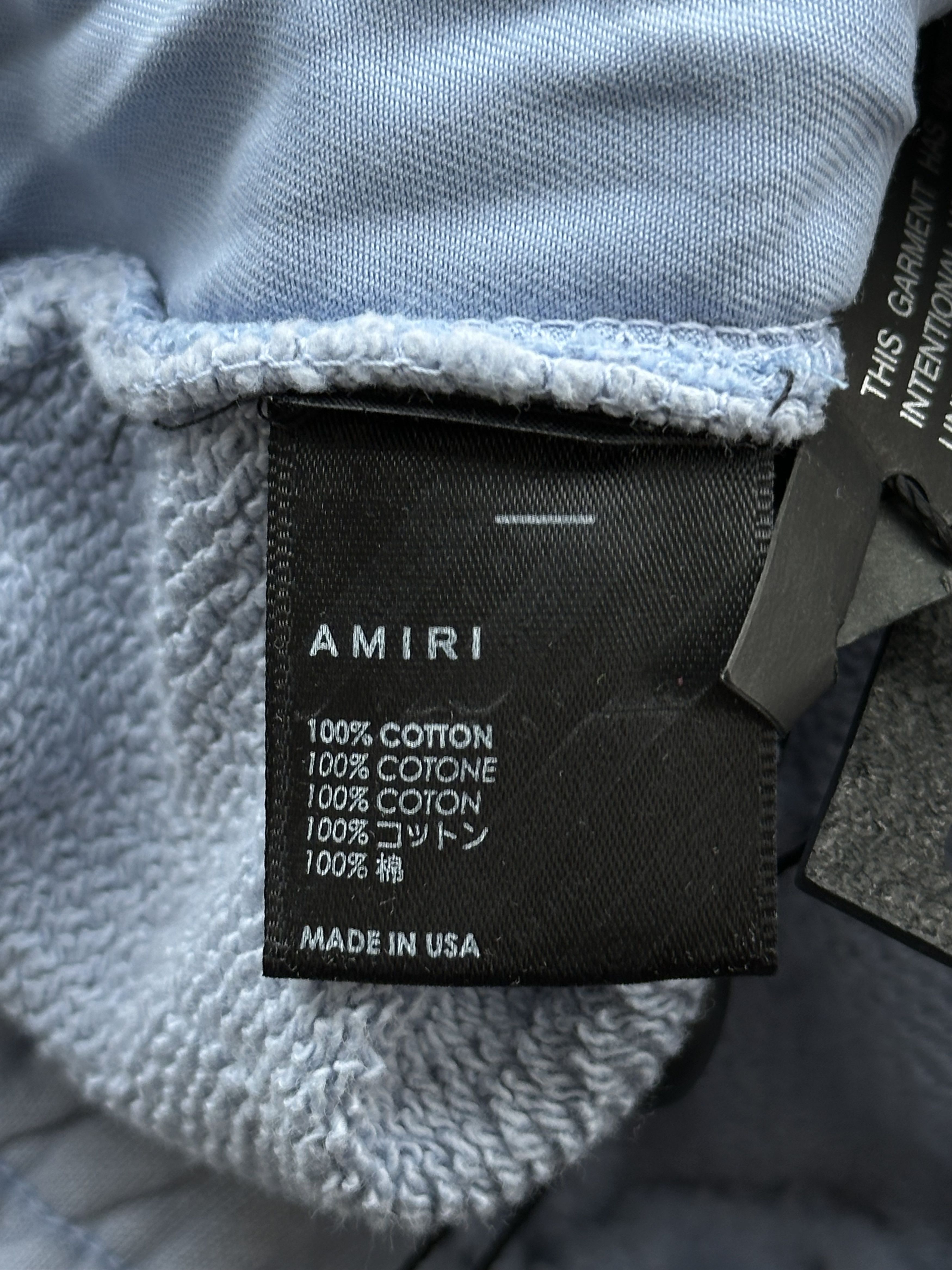 Amiri Amiri Blue & White MA Bar Logo Shorts Size US 28 / EU 44 - 4 Thumbnail