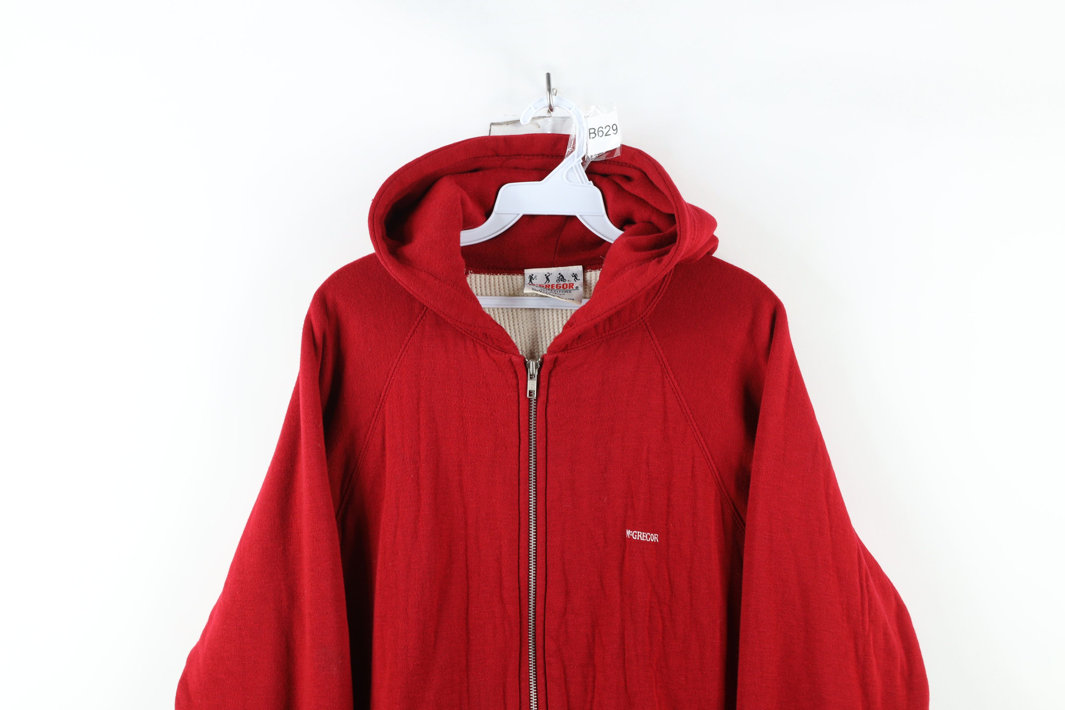 Vintage Vintage 70s 80s Streetwear Thermal Lined Full Zip Hoodie Size US L / EU 52-54 / 3 - 2 Thumbnail