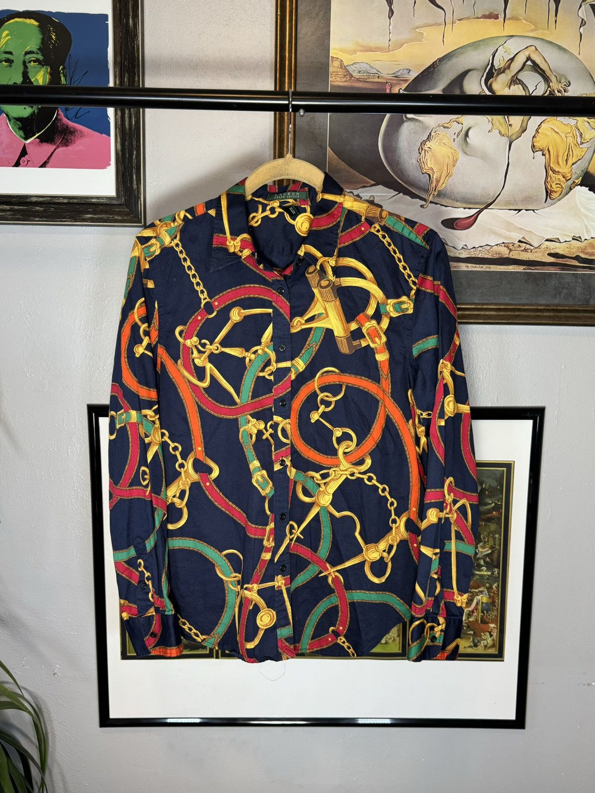 Lauren Ralph Lauren Ralph Lauren Polo Western Shirt Equestrian Horses Large Size L / US 10 / IT 46 - 1 Thumbnail