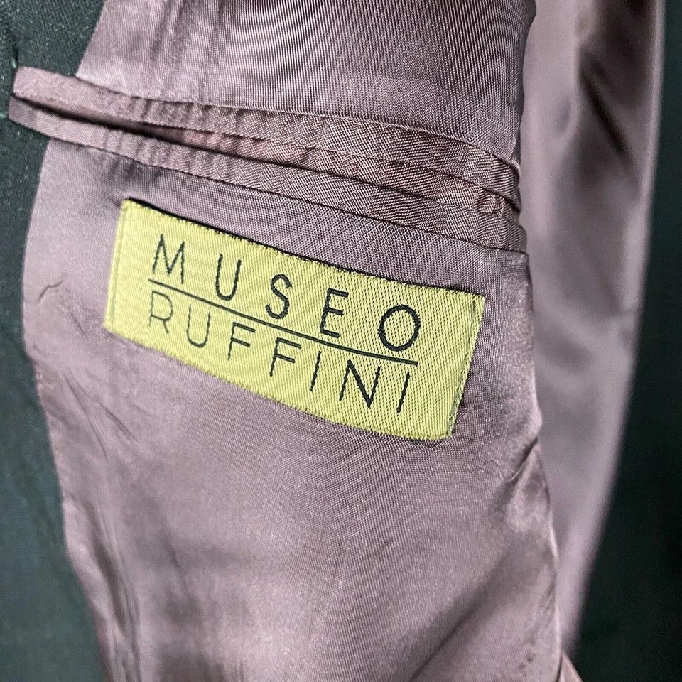 Other Museo Ruffini Blazer Suit Men's Size L 46 Black 3 Buttons Size 46L - 6 Thumbnail