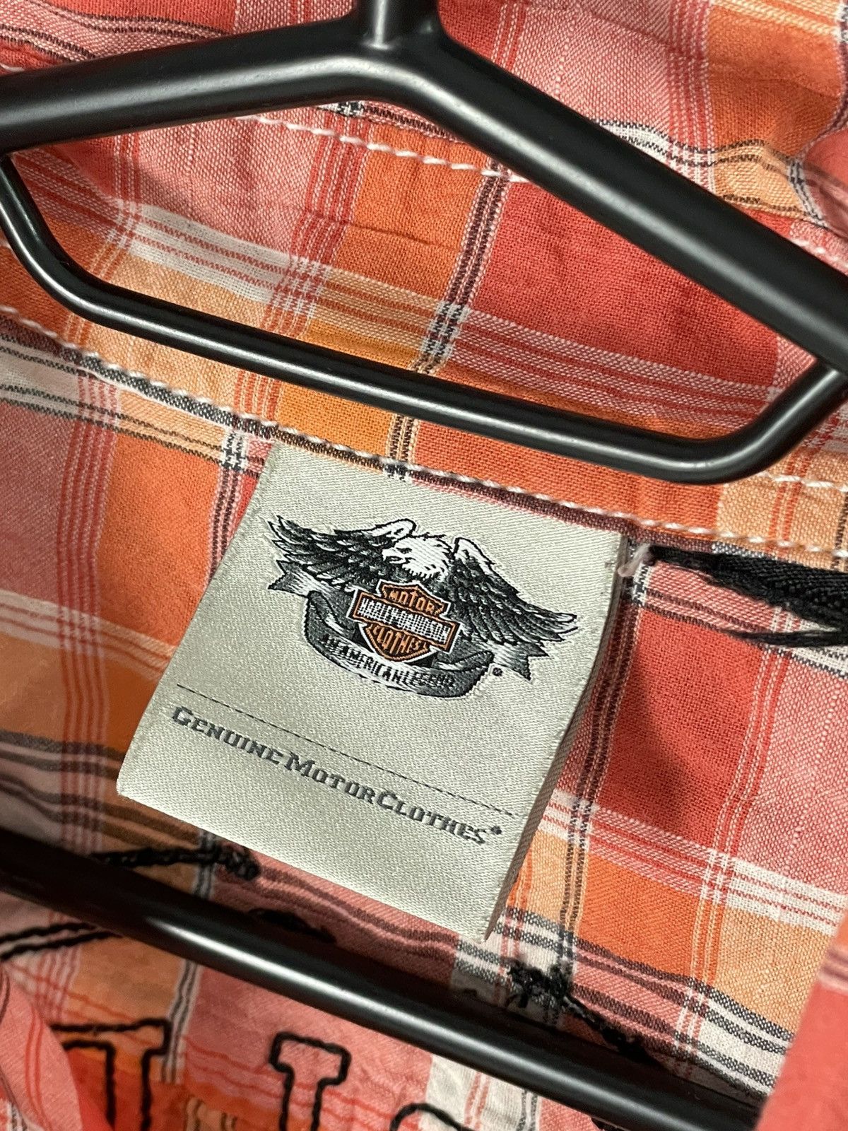 Vintage Y2K Harley Davidson Streetwear Glamour Button Up Shirt Size M / US 6-8 / IT 42-44 - 8 Thumbnail