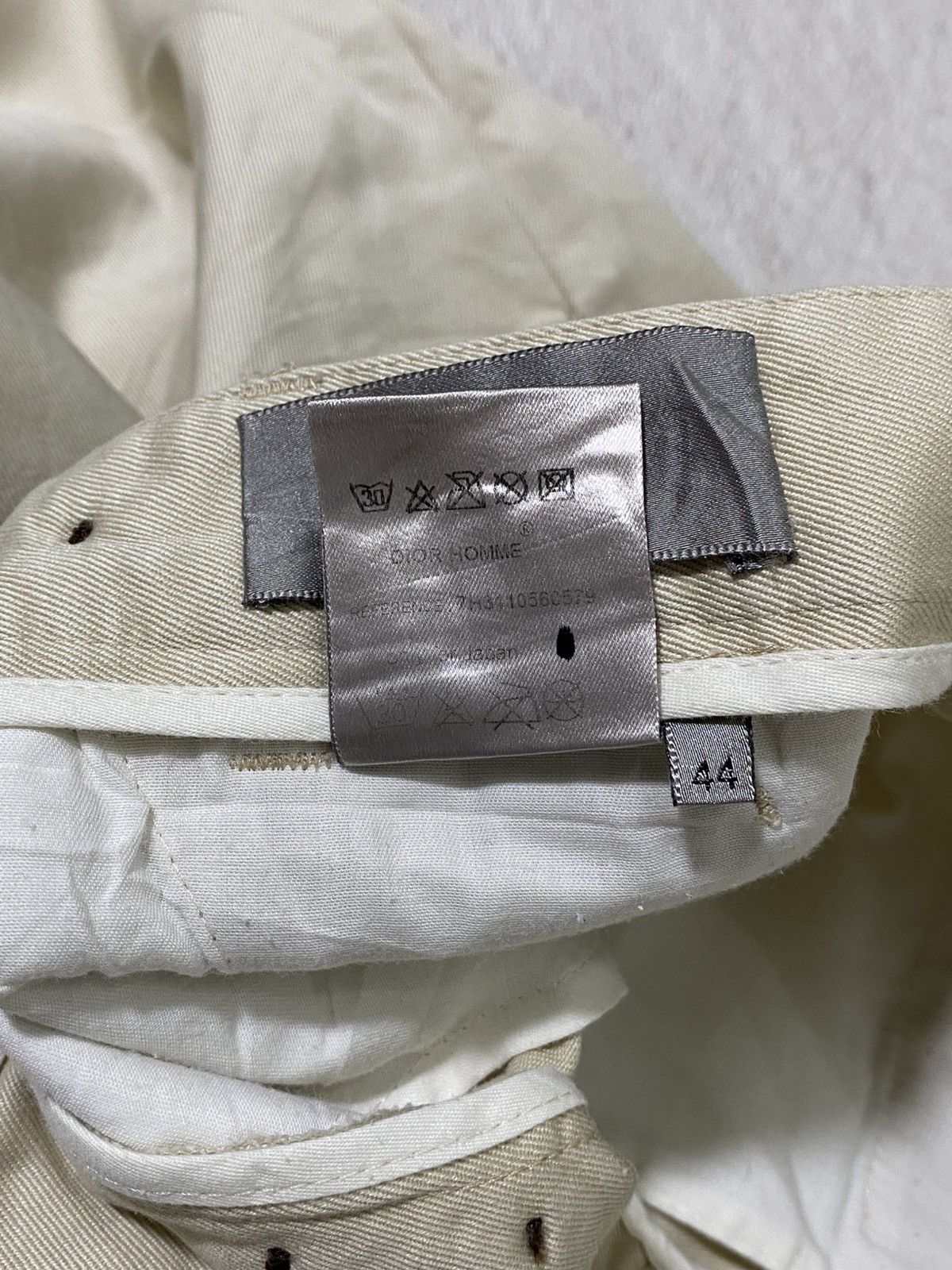 Dior SICK 💰 Dior Homme Trousers Beige cotton Size US 30 / EU 46 - 10 Thumbnail