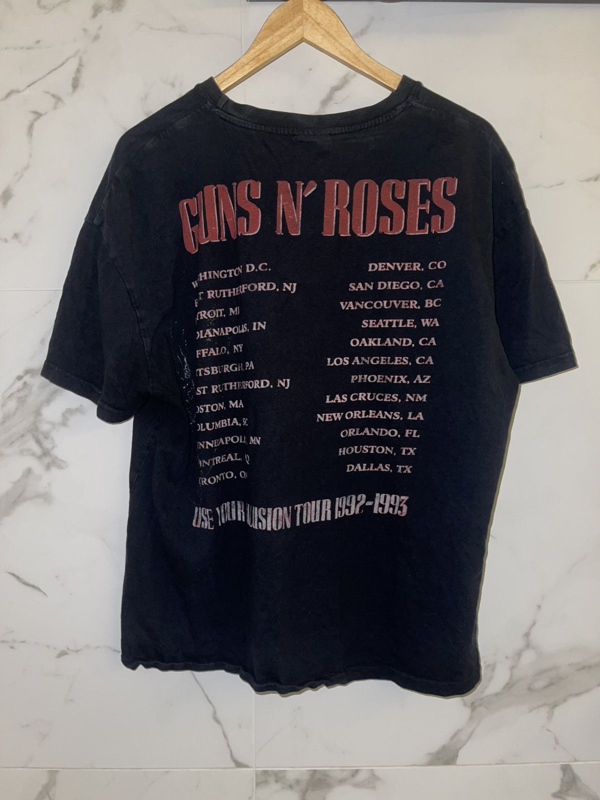 Guns N' Roses Guns’n’Roses 1992 vintage Tour t-shirt Size US L / EU 52-54 / 3 - 3 Thumbnail