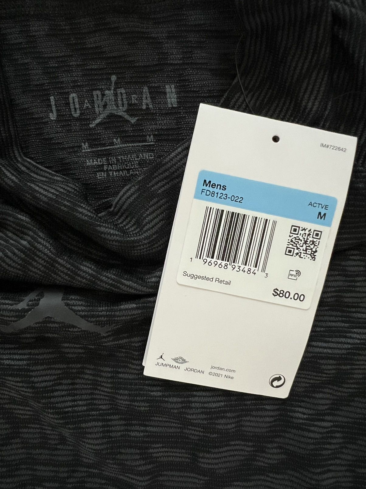 Jordan Brand Nike Air Jordan Dri-FIT ADV Long Sleeve Elephant Print Black Size US M / EU 48-50 / 2 - 7 Thumbnail