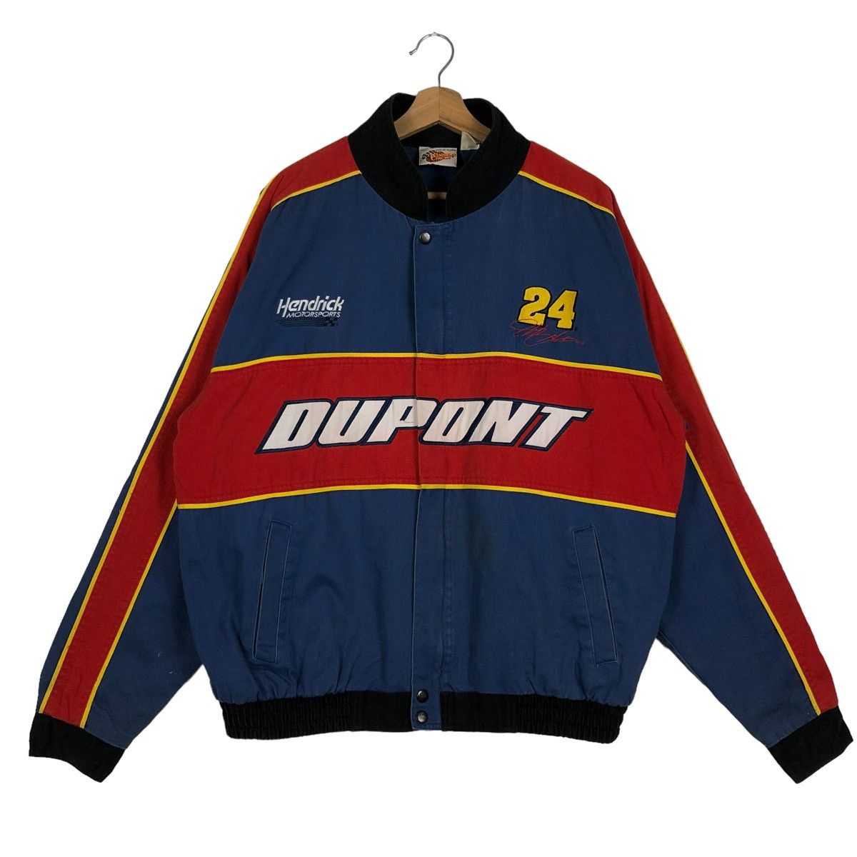 DuPont 🔥90’s Vintage Bomber Jacket Dupont Hendrick Motorsports Size US XL / EU 56 / 4 - 1 Thumbnail