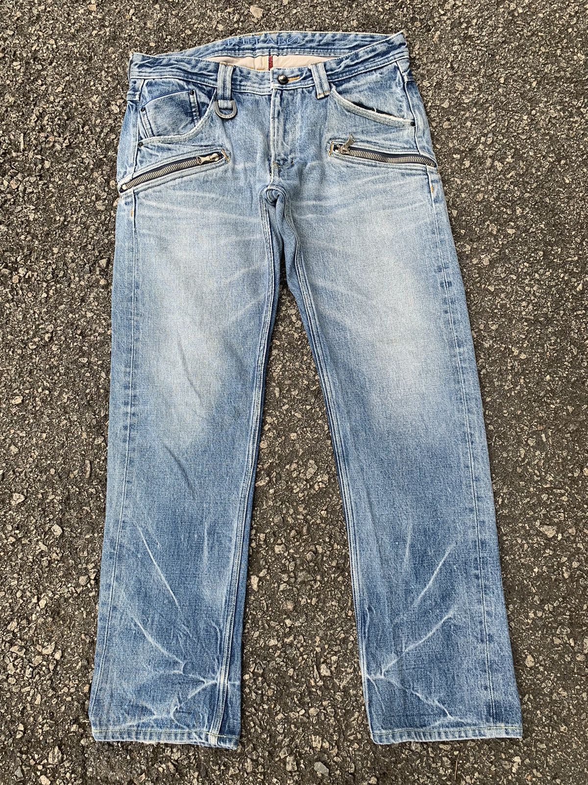 Nicole Club DISTRESSED NCFM NICOLE CLUB RIELABO SELVEDGE DENIM Size US 32 / EU 48 - 4 Thumbnail