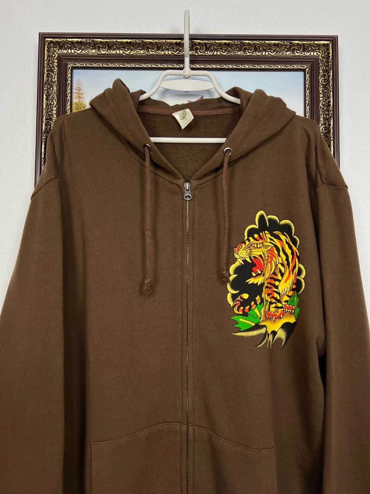 Ed Hardy Vintage Ed Hardy Hoodie Jacket Rare Love Kills Skull Size US XL / EU 56 / 4 - 4 Thumbnail