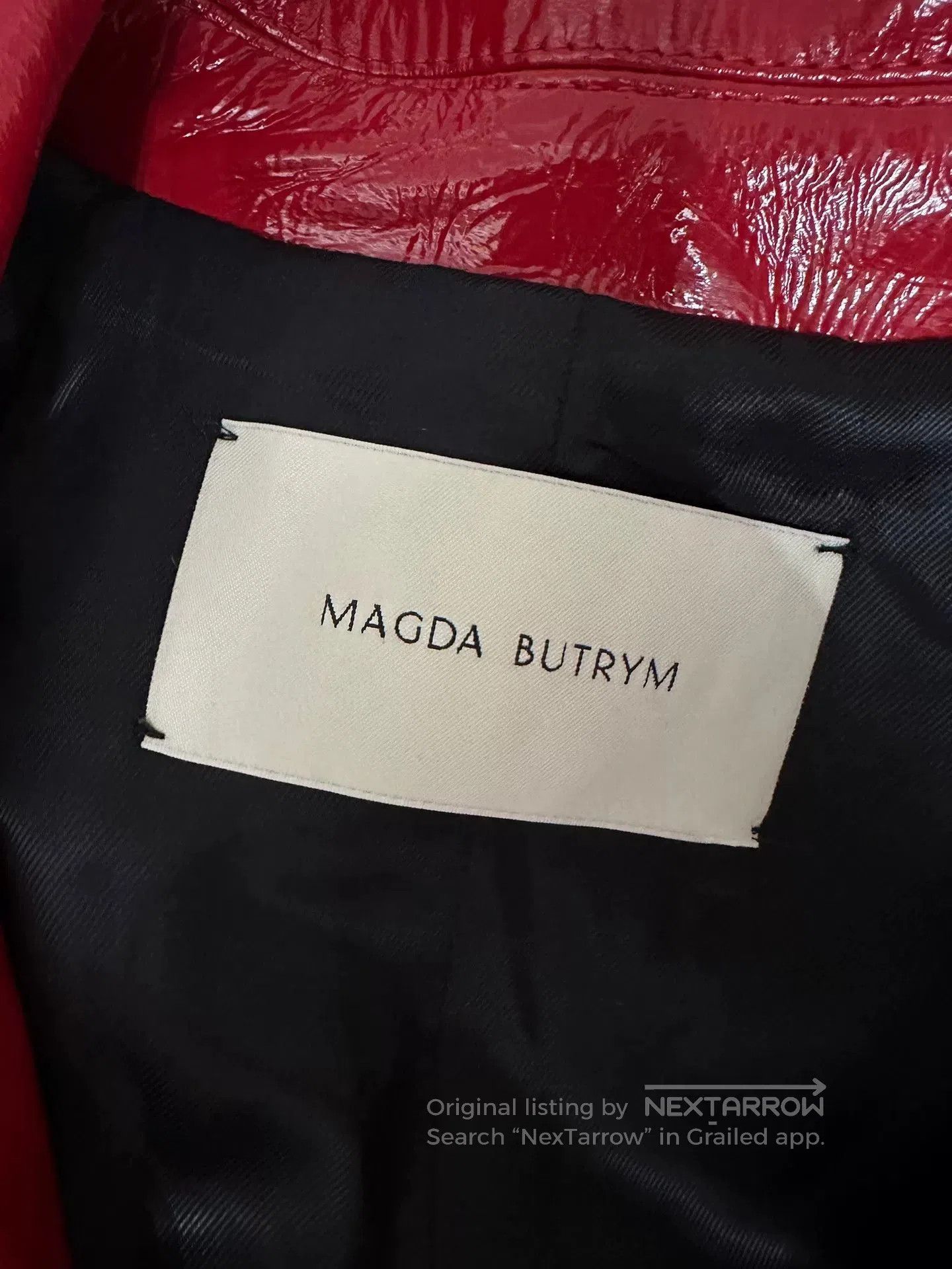 Magda Butrym Magda Butrym Red Leather Trench Coat. Size S / US 4 / IT 40 - 5 Thumbnail